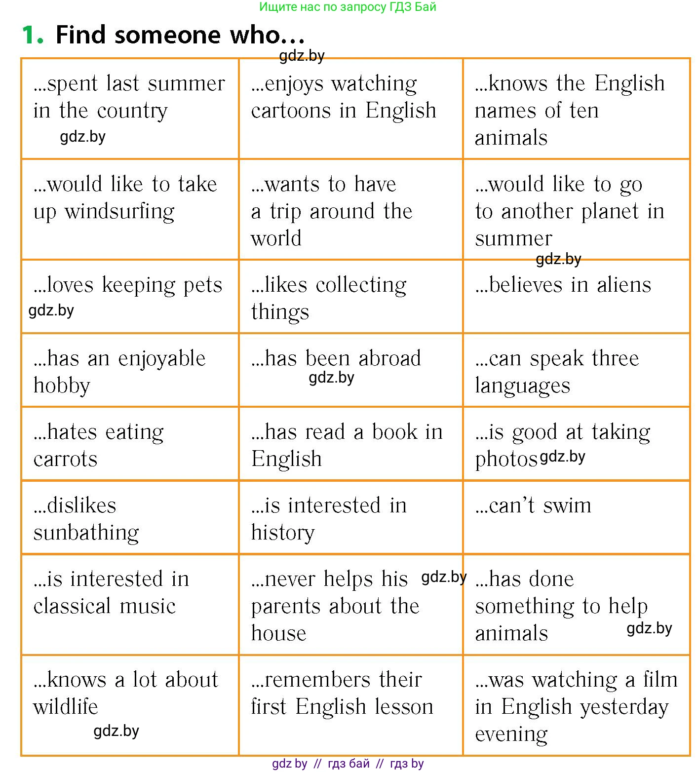 Английский язык (english), 6 класс Учебник, авторы: Юхнель Наталья Валентиновна, Наумова Елена Георгиевна, Малиновская Елена Александровна, издательство Адукацыя i выхаванне, Минск, 2021, страница 243, номер 1, Условие