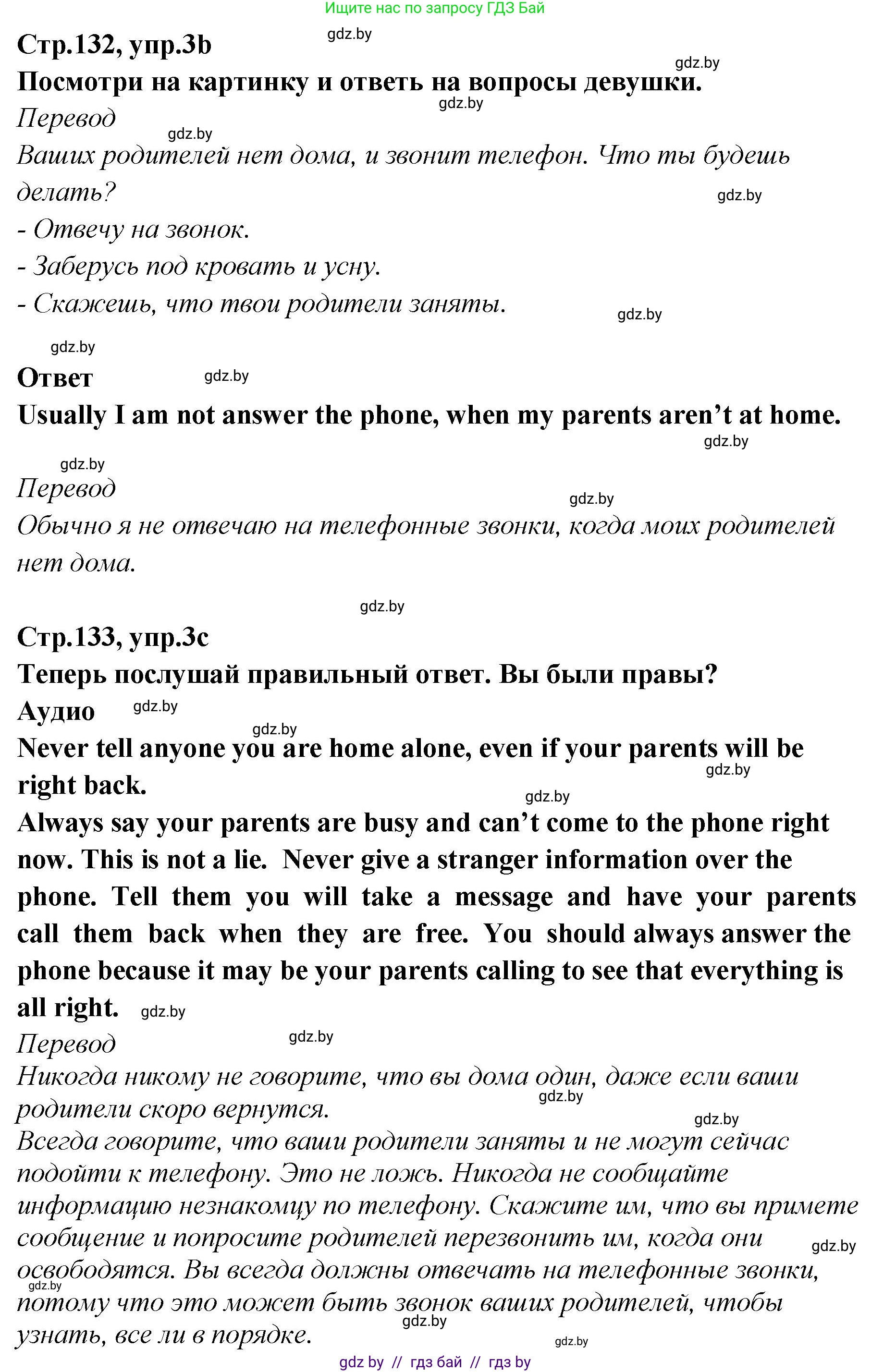 Английский язык (english), 6 класс Учебник, авторы: Юхнель Наталья Валентиновна, Наумова Елена Георгиевна, Малиновская Елена Александровна, издательство Адукацыя i выхаванне, Минск, 2021, страница 132, номер 3, Решение (продолжение 2)