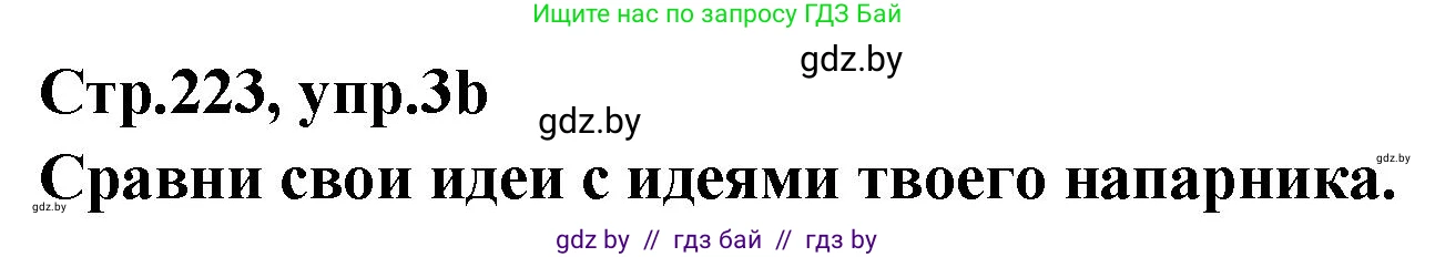 Английский язык (english), 6 класс Учебник, авторы: Юхнель Наталья Валентиновна, Наумова Елена Георгиевна, Малиновская Елена Александровна, издательство Адукацыя i выхаванне, Минск, 2021, страница 223, номер 3, Решение (продолжение 2)