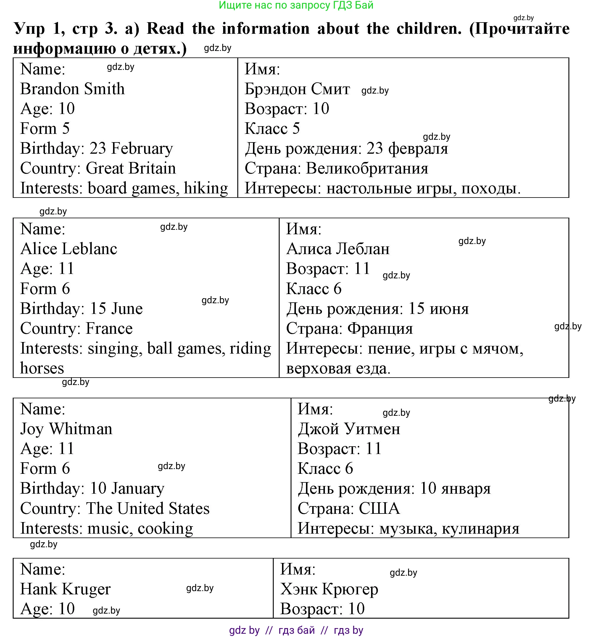 Английский язык (english), 6 класс Тетрадь по грамматике (grammar), авторы: Севрюкова Татьяна Юрьевна, Юхнель Наталья Валентиновна, Бушуева Эдите Владиславовна, издательство Аверсэв, Минск, 2022, зелёного цвета, страница 3, номер 1, Решение