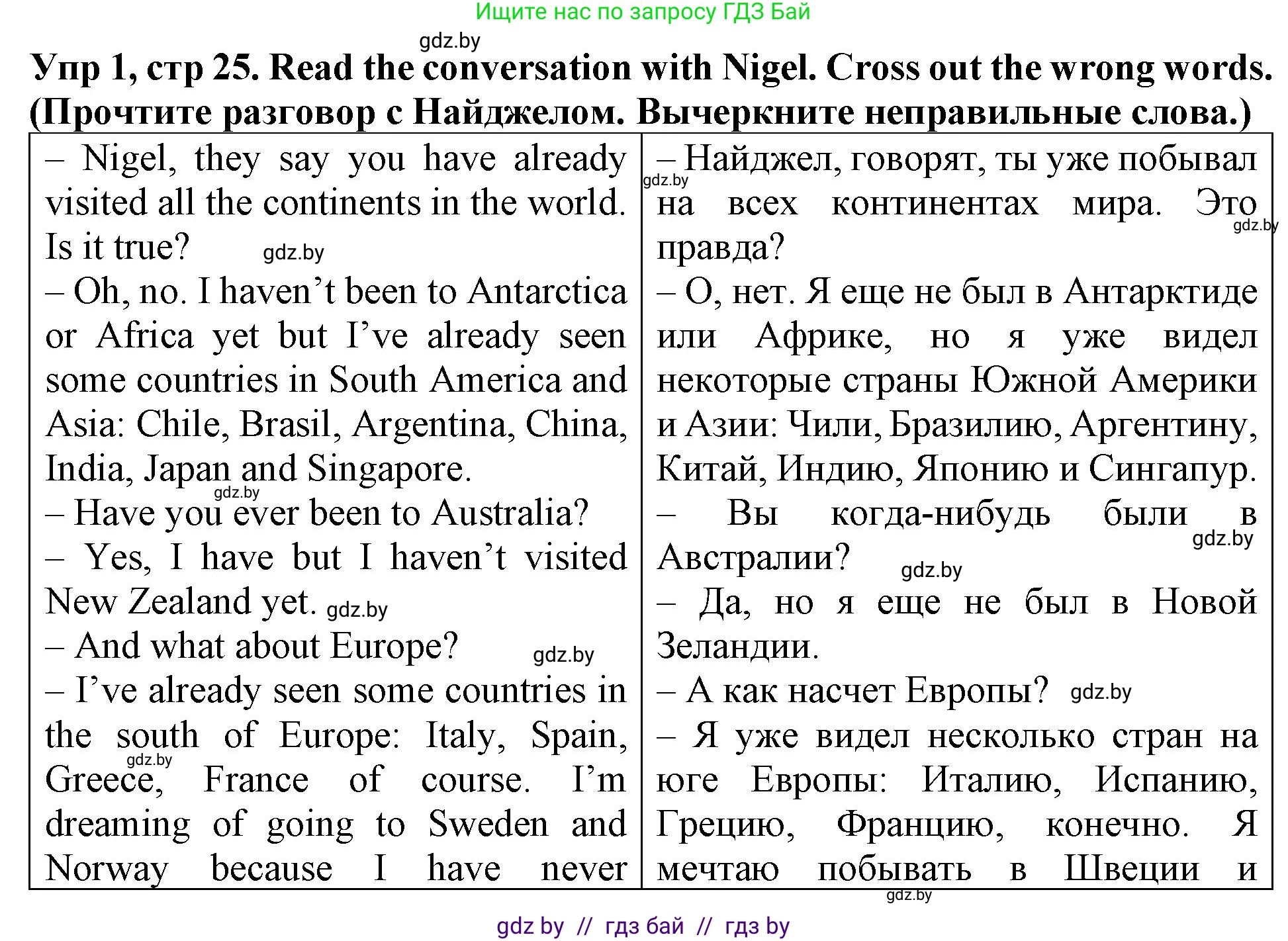 Английский язык (english), 6 класс Тетрадь по грамматике (grammar), авторы: Севрюкова Татьяна Юрьевна, Юхнель Наталья Валентиновна, Бушуева Эдите Владиславовна, издательство Аверсэв, Минск, 2022, зелёного цвета, страница 25, номер 1, Решение