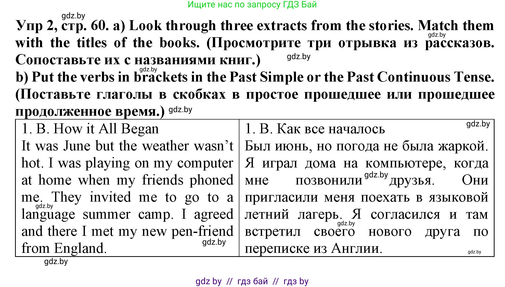 Английский язык (english), 6 класс Тетрадь по грамматике (grammar), авторы: Севрюкова Татьяна Юрьевна, Юхнель Наталья Валентиновна, Бушуева Эдите Владиславовна, издательство Аверсэв, Минск, 2022, зелёного цвета, страница 60, номер 2, Решение