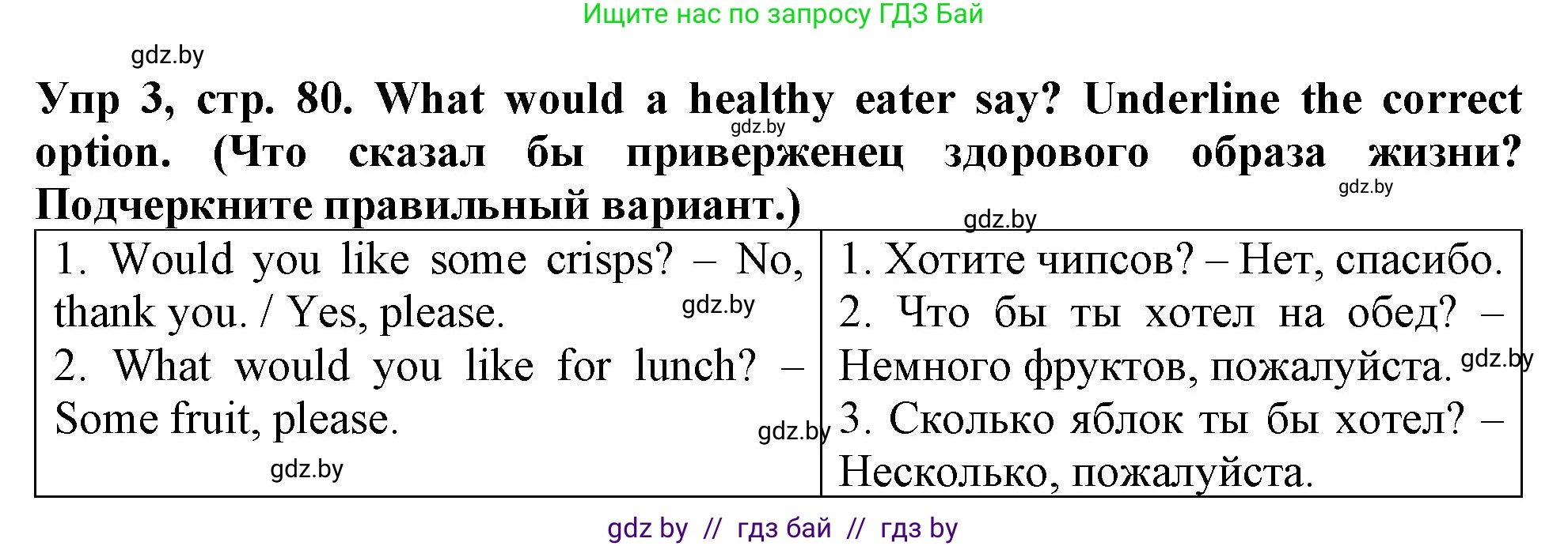 Английский язык (english), 6 класс Тетрадь по грамматике (grammar), авторы: Севрюкова Татьяна Юрьевна, Юхнель Наталья Валентиновна, Бушуева Эдите Владиславовна, издательство Аверсэв, Минск, 2022, зелёного цвета, страница 80, номер 3, Решение