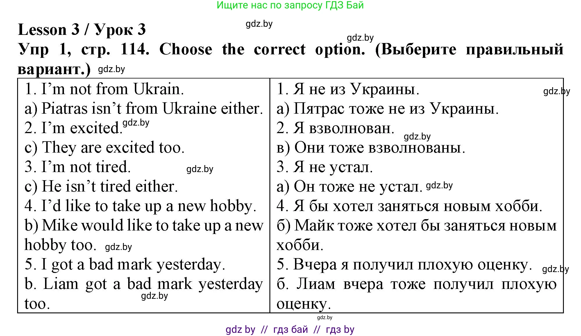 Английский язык (english), 6 класс Тетрадь по грамматике (grammar), авторы: Севрюкова Татьяна Юрьевна, Юхнель Наталья Валентиновна, Бушуева Эдите Владиславовна, издательство Аверсэв, Минск, 2022, зелёного цвета, страница 114, номер 1, Решение