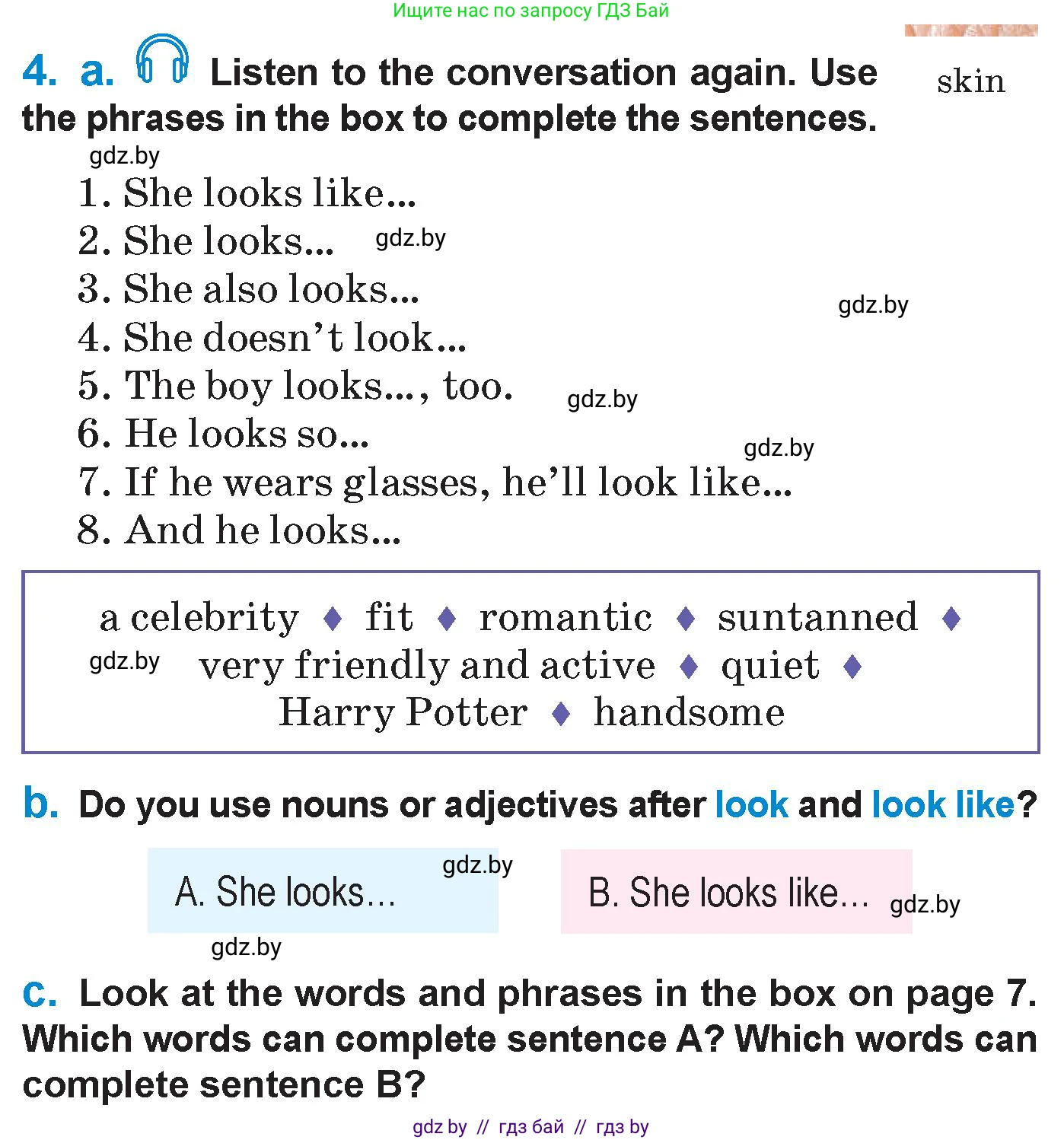 Английский язык (english), 7 класс Учебник (Student's book), авторы: Юхнель Наталья Валентиновна, Демченко Наталья Валентиновна, Наумова Елена Георгиевна, Романчук Вероника Романовна, издательство Вышэйшая школа, Минск, 2023, страница 6, номер 4, Условие