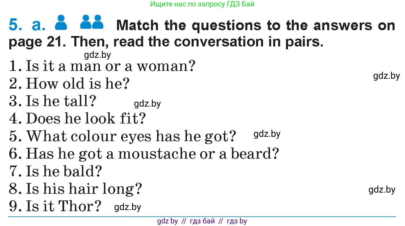 Английский язык (english), 7 класс Учебник (Student's book), авторы: Юхнель Наталья Валентиновна, Демченко Наталья Валентиновна, Наумова Елена Георгиевна, Романчук Вероника Романовна, издательство Вышэйшая школа, Минск, 2023, страница 20, номер 5, Условие