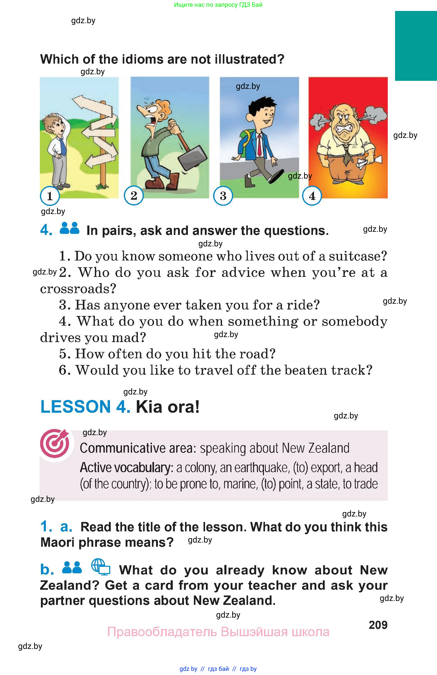 Английский язык (english), 7 класс Учебник (Student's book), авторы: Юхнель Наталья Валентиновна, Демченко Наталья Валентиновна, Наумова Елена Георгиевна, Романчук Вероника Романовна, издательство Вышэйшая школа, Минск, 2023, страница 209