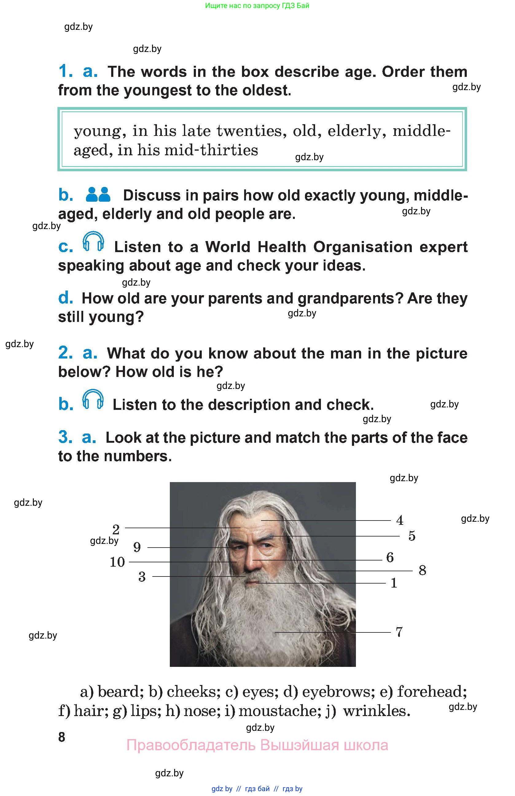 Английский язык (english), 7 класс Учебник (Student's book), авторы: Юхнель Наталья Валентиновна, Демченко Наталья Валентиновна, Наумова Елена Георгиевна, Романчук Вероника Романовна, издательство Вышэйшая школа, Минск, 2023, страница 8