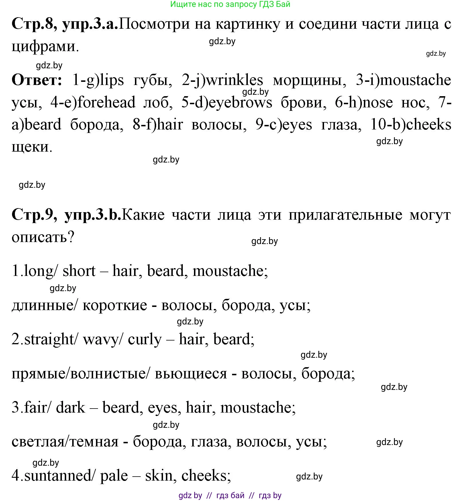 Английский язык (english), 7 класс Учебник (Student's book), авторы: Юхнель Наталья Валентиновна, Демченко Наталья Валентиновна, Наумова Елена Георгиевна, Романчук Вероника Романовна, издательство Вышэйшая школа, Минск, 2023, страница 8, номер 3, Решение