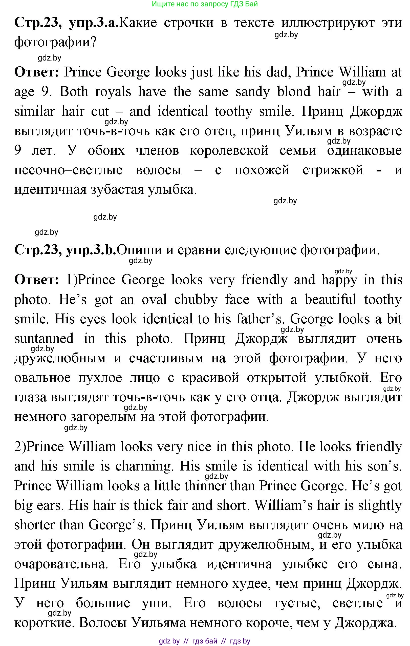 Английский язык (english), 7 класс Учебник (Student's book), авторы: Юхнель Наталья Валентиновна, Демченко Наталья Валентиновна, Наумова Елена Георгиевна, Романчук Вероника Романовна, издательство Вышэйшая школа, Минск, 2023, страница 23, номер 3, Решение