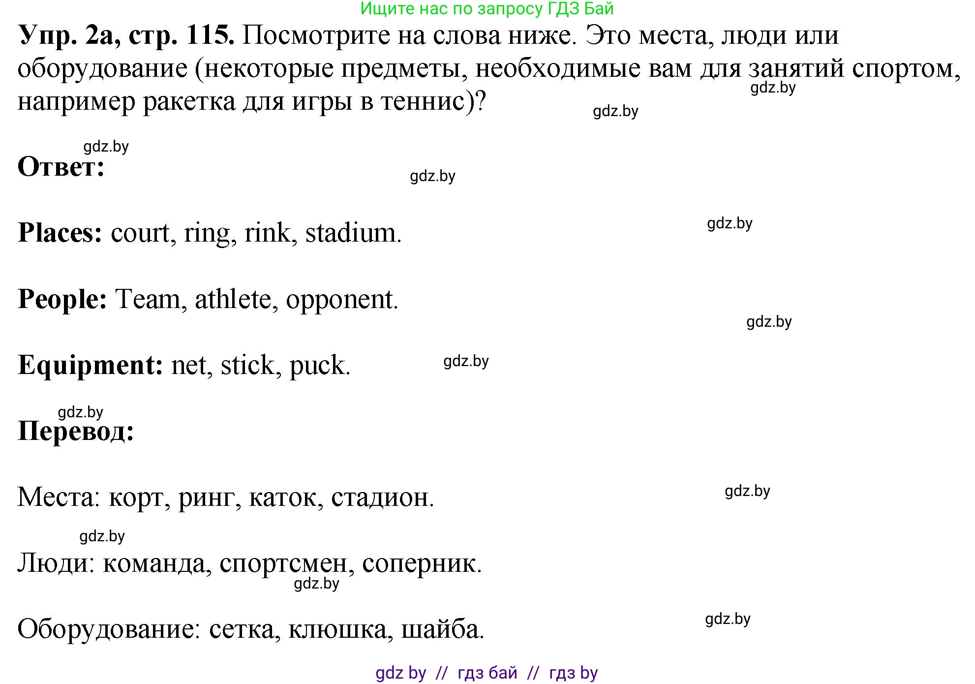 Английский язык (english), 7 класс Учебник (Student's book), авторы: Юхнель Наталья Валентиновна, Демченко Наталья Валентиновна, Наумова Елена Георгиевна, Романчук Вероника Романовна, издательство Вышэйшая школа, Минск, 2023, страница 115, номер 2, Решение