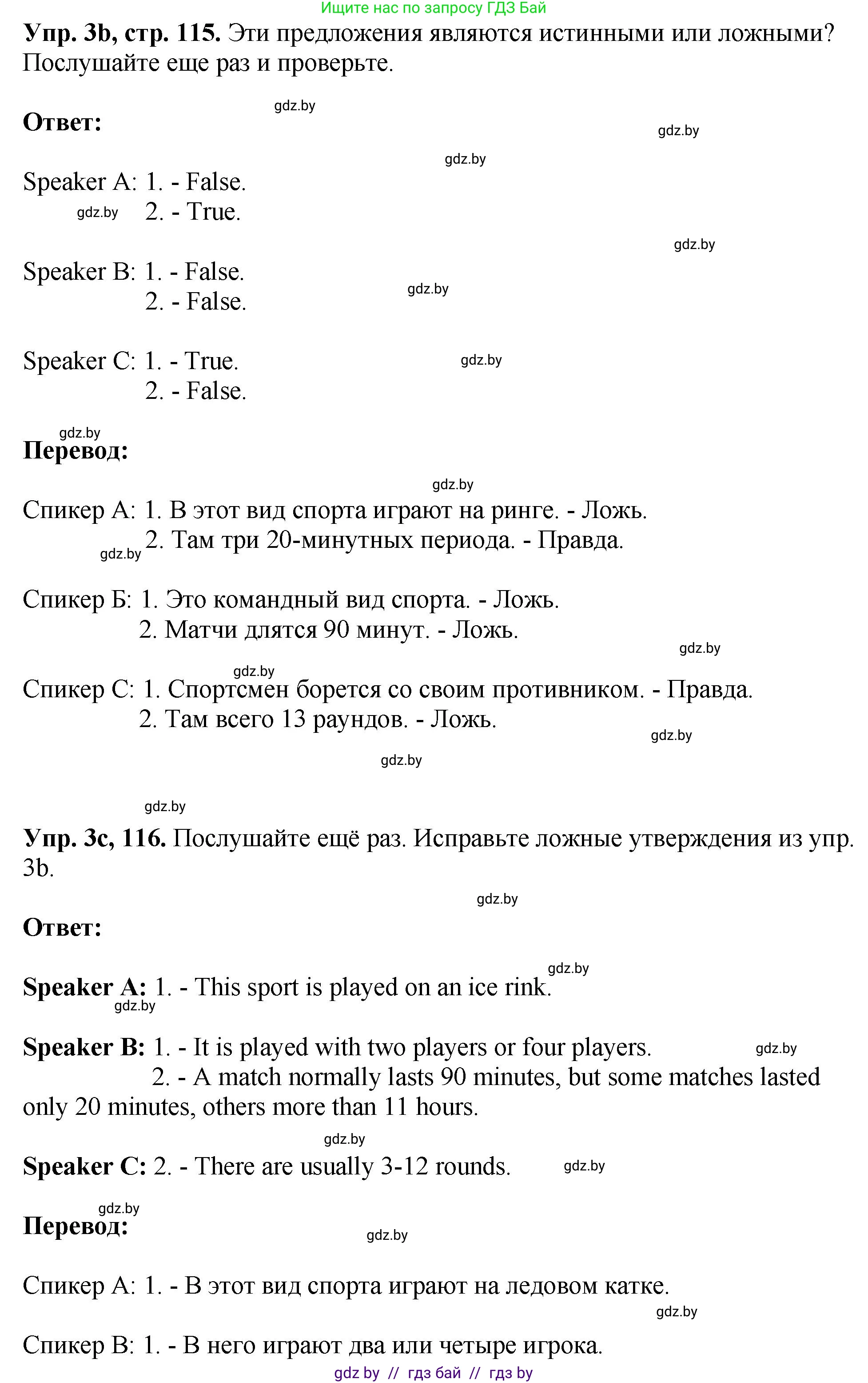 Английский язык (english), 7 класс Учебник (Student's book), авторы: Юхнель Наталья Валентиновна, Демченко Наталья Валентиновна, Наумова Елена Георгиевна, Романчук Вероника Романовна, издательство Вышэйшая школа, Минск, 2023, страница 115, номер 3, Решение (продолжение 3)