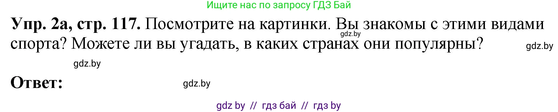 Английский язык (english), 7 класс Учебник (Student's book), авторы: Юхнель Наталья Валентиновна, Демченко Наталья Валентиновна, Наумова Елена Георгиевна, Романчук Вероника Романовна, издательство Вышэйшая школа, Минск, 2023, страница 117, номер 2, Решение