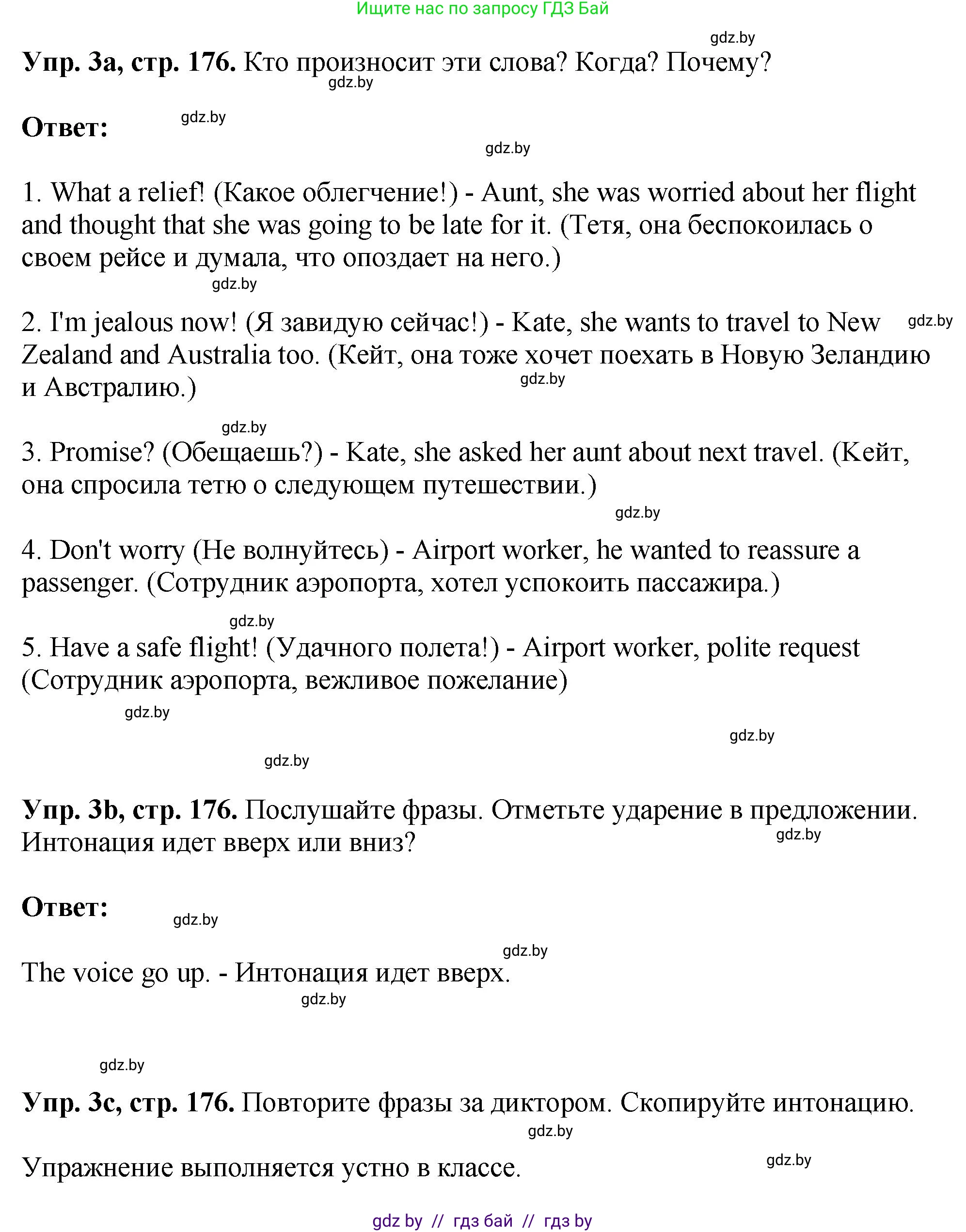 Английский язык (english), 7 класс Учебник (Student's book), авторы: Юхнель Наталья Валентиновна, Демченко Наталья Валентиновна, Наумова Елена Георгиевна, Романчук Вероника Романовна, издательство Вышэйшая школа, Минск, 2023, страница 176, номер 3, Решение