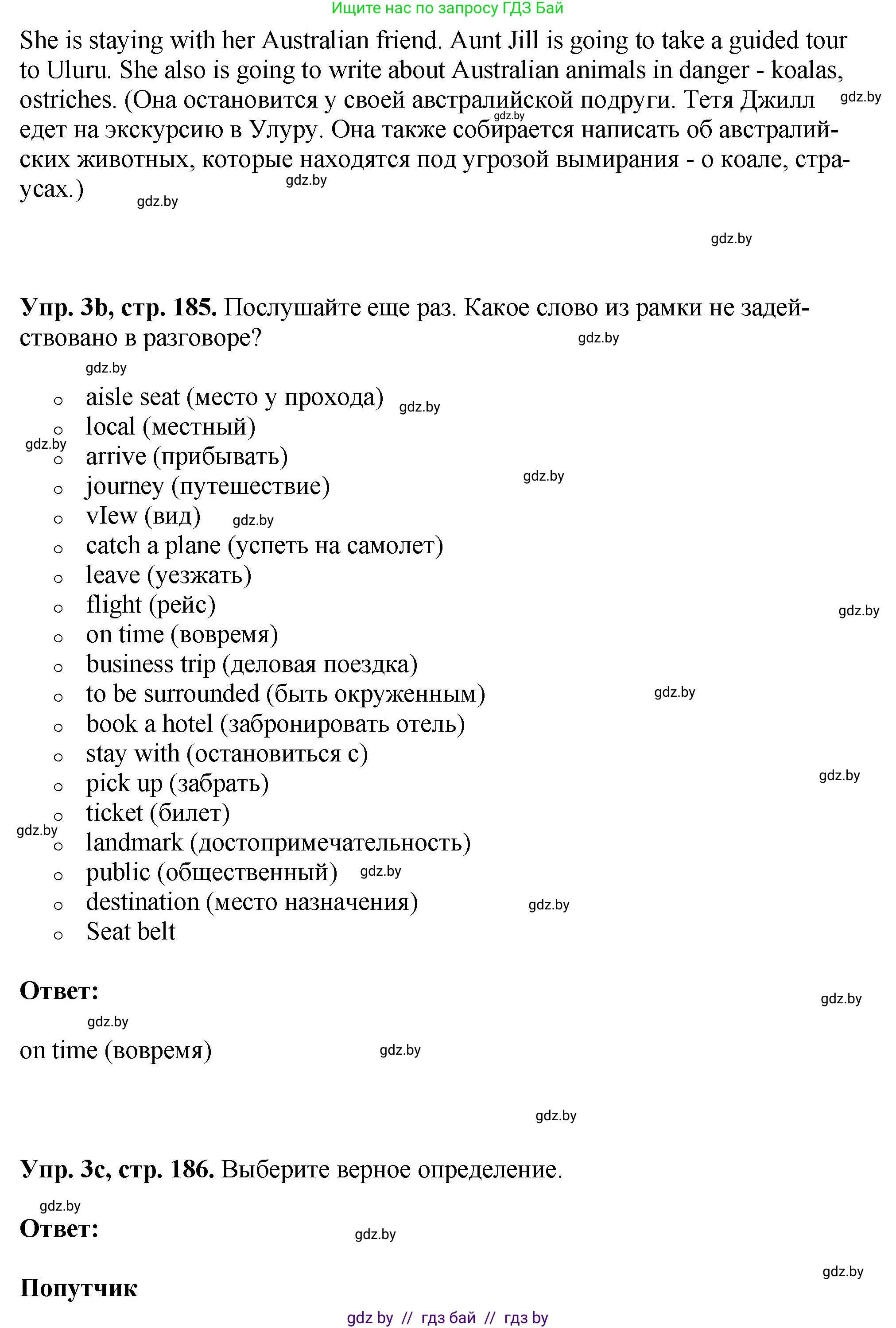 Английский язык (english), 7 класс Учебник (Student's book), авторы: Юхнель Наталья Валентиновна, Демченко Наталья Валентиновна, Наумова Елена Георгиевна, Романчук Вероника Романовна, издательство Вышэйшая школа, Минск, 2023, страница 185, номер 3, Решение (продолжение 4)