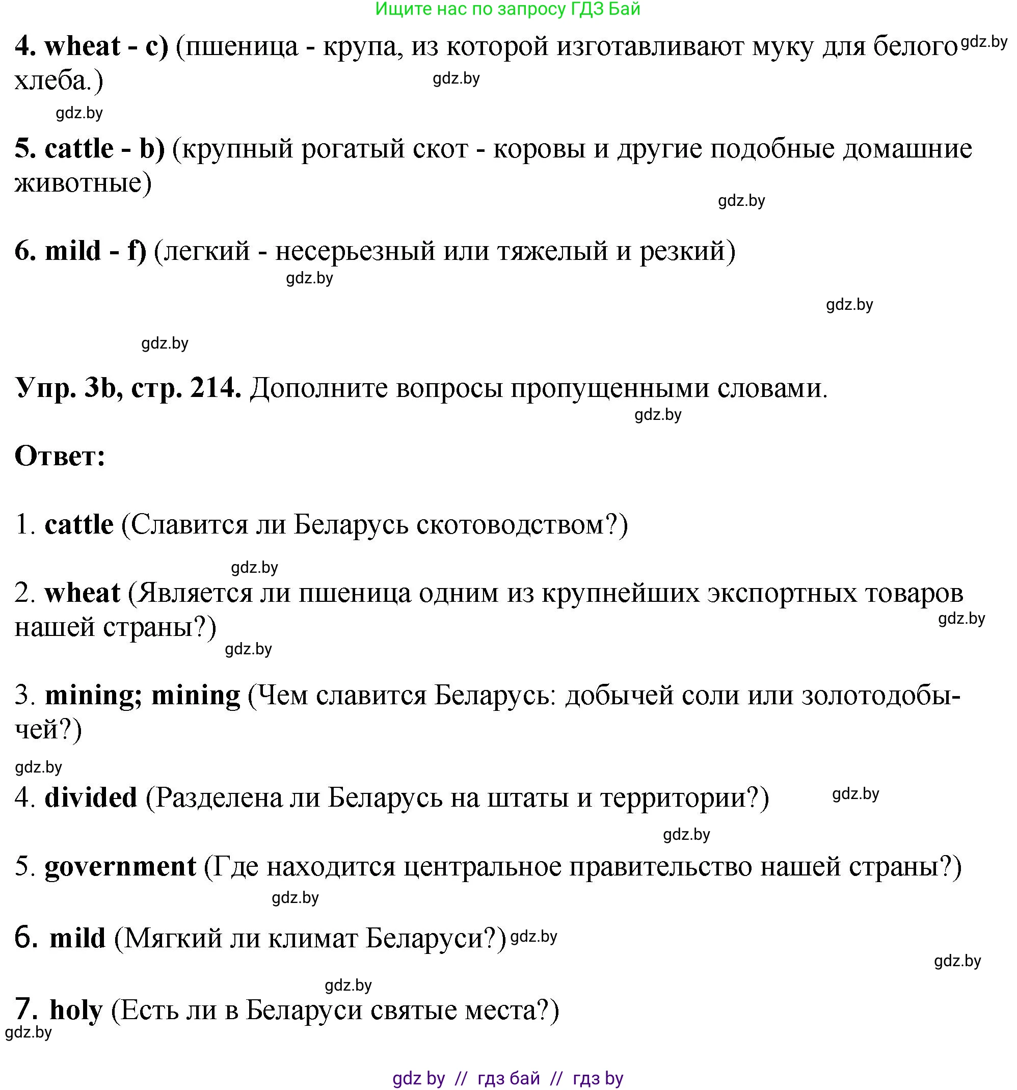 Английский язык (english), 7 класс Учебник (Student's book), авторы: Юхнель Наталья Валентиновна, Демченко Наталья Валентиновна, Наумова Елена Георгиевна, Романчук Вероника Романовна, издательство Вышэйшая школа, Минск, 2023, страница 214, номер 3, Решение (продолжение 2)