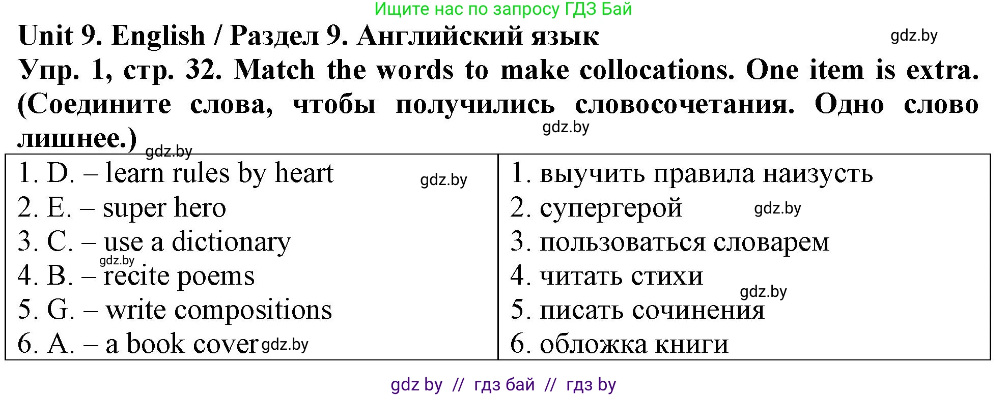 Английский язык (english), 7 класс тесты (test book), авторы: Севрюкова Татьяна Юрьевна, Калишевич Алла Ивановна, издательство Аверсэв, Минск, 2022, зелёного цвета, страница 32, номер 1, Решение 2
