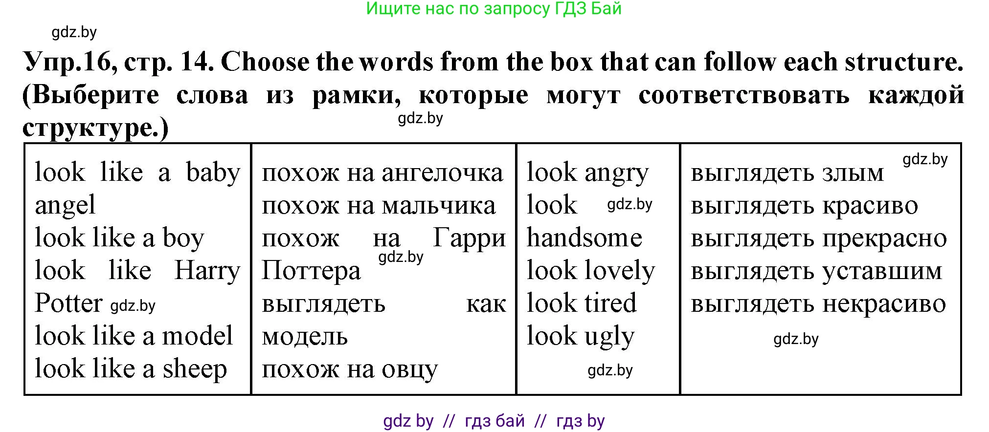Английский язык (english), 7 класс Тетрадь по грамматике (grammar), авторы: Севрюкова Татьяна Юрьевна, Бушуева Эдите Владиславовна, Юхнель Наталья Валентиновна, издательство Аверсэв, Минск, 2023, страница 14, номер 16, Решение