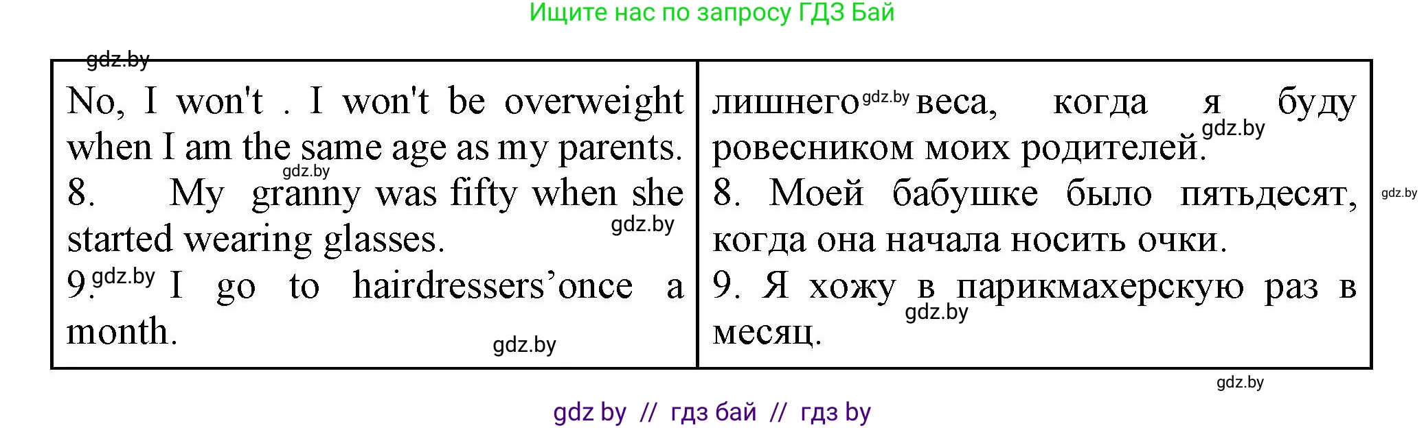 Английский язык (english), 7 класс Тетрадь по грамматике (grammar), авторы: Севрюкова Татьяна Юрьевна, Бушуева Эдите Владиславовна, Юхнель Наталья Валентиновна, издательство Аверсэв, Минск, 2023, страница 9, номер 9, Решение (продолжение 2)