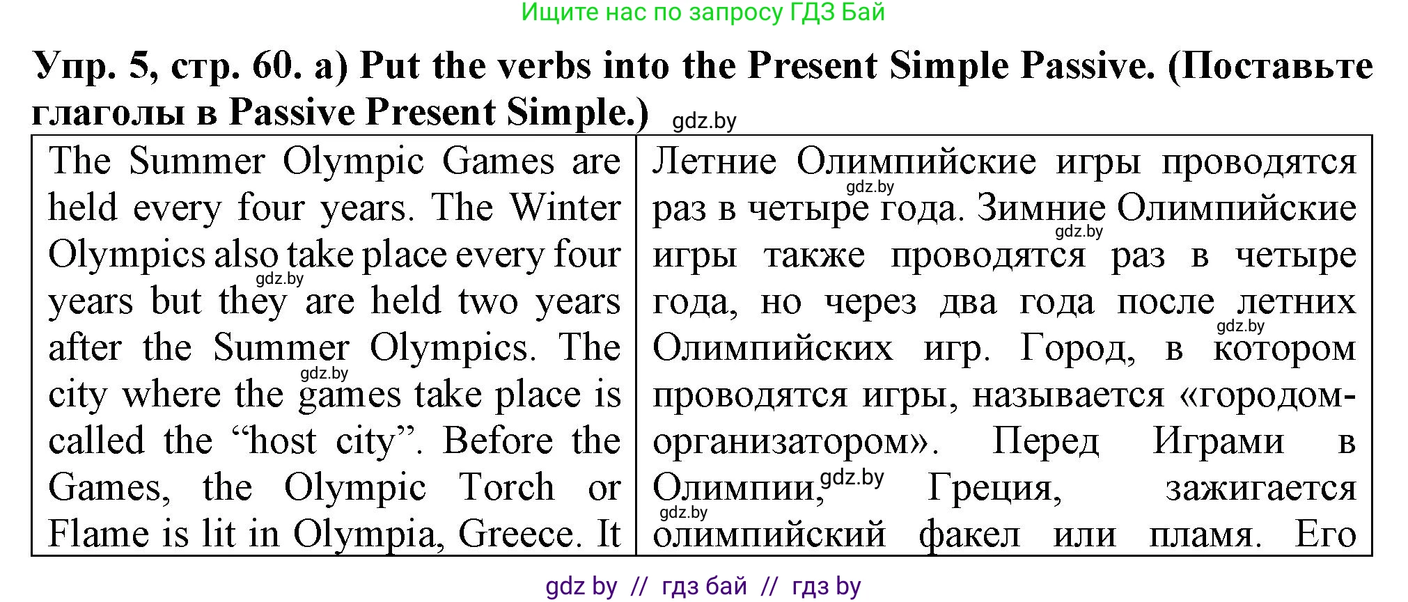 Английский язык (english), 7 класс Тетрадь по грамматике (grammar), авторы: Севрюкова Татьяна Юрьевна, Бушуева Эдите Владиславовна, Юхнель Наталья Валентиновна, издательство Аверсэв, Минск, 2023, страница 60, номер 5, Решение