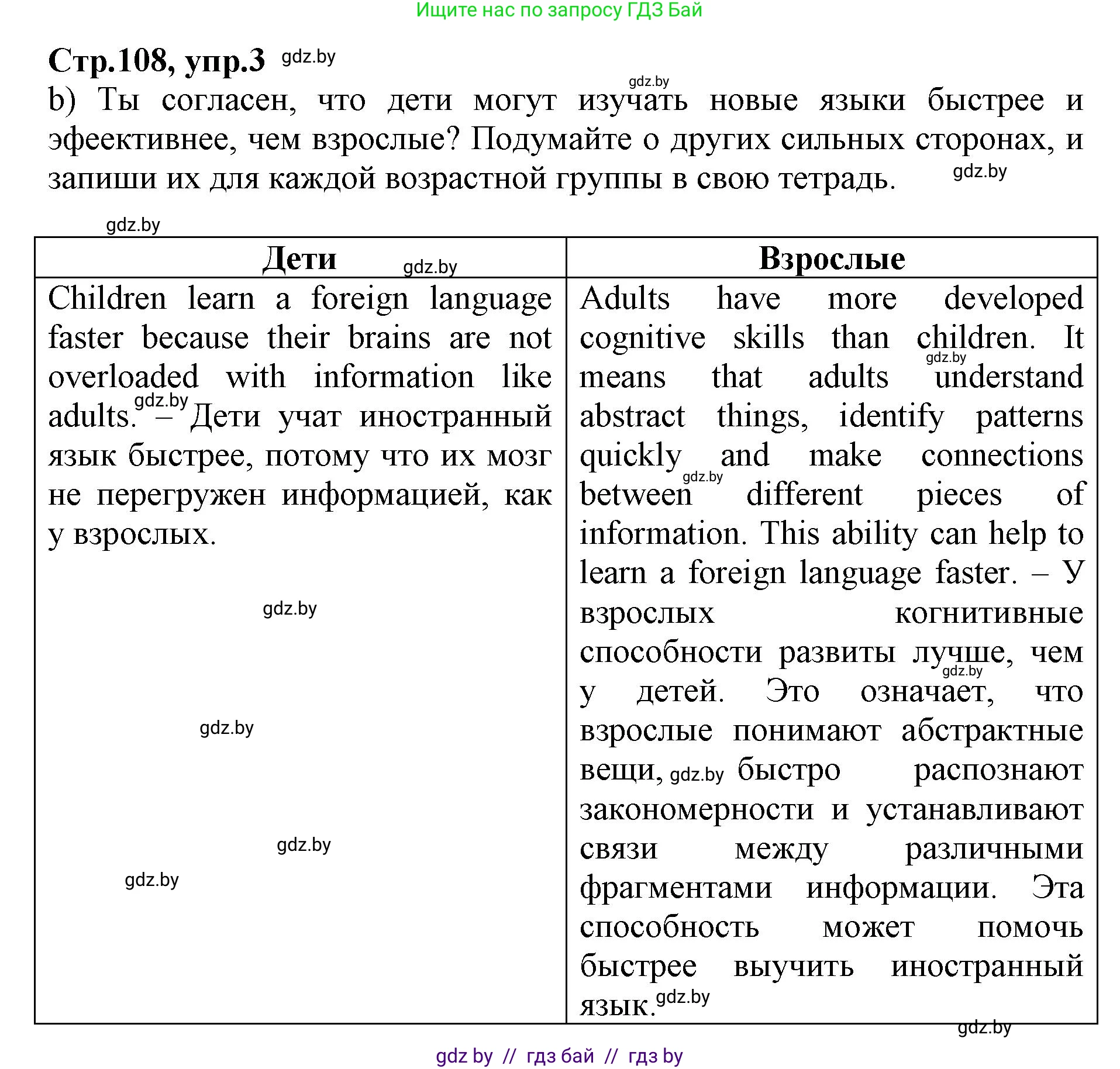Английский язык (english), 7 класс Рабочая тетрадь (workbook), авторы: Демченко Наталья Валентиновна, Севрюкова Татьяна Юрьевна, Наумова Елена Георгиевна, Юхнель Наталья Валентиновна, Манешина А В, Маслёнченко Н А, Рыбалко О Н, издательство Аверсэв, Минск, 2021, голубого цвета, Часть ( Part) 2, страница 107, номер 3, Решение (продолжение 2)