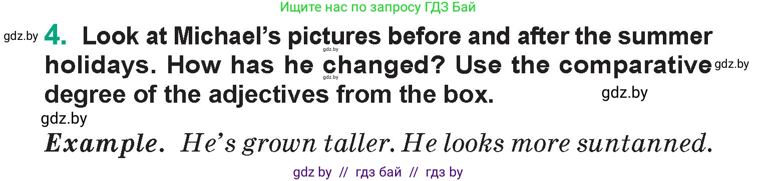 Английский язык (english), 7 класс Учебник (Student's book), авторы: Демченко Наталья Валентиновна, Севрюкова Татьяна Юрьевна, Юхнель Наталья Валентиновна, Наумова Елена Георгиевна, Манешина А В, Маслёнченко Н А, издательство Вышэйшая школа, Минск, 2019, оранжевого цвета, Часть ( Part) 1, страница 6, номер 4, Условие