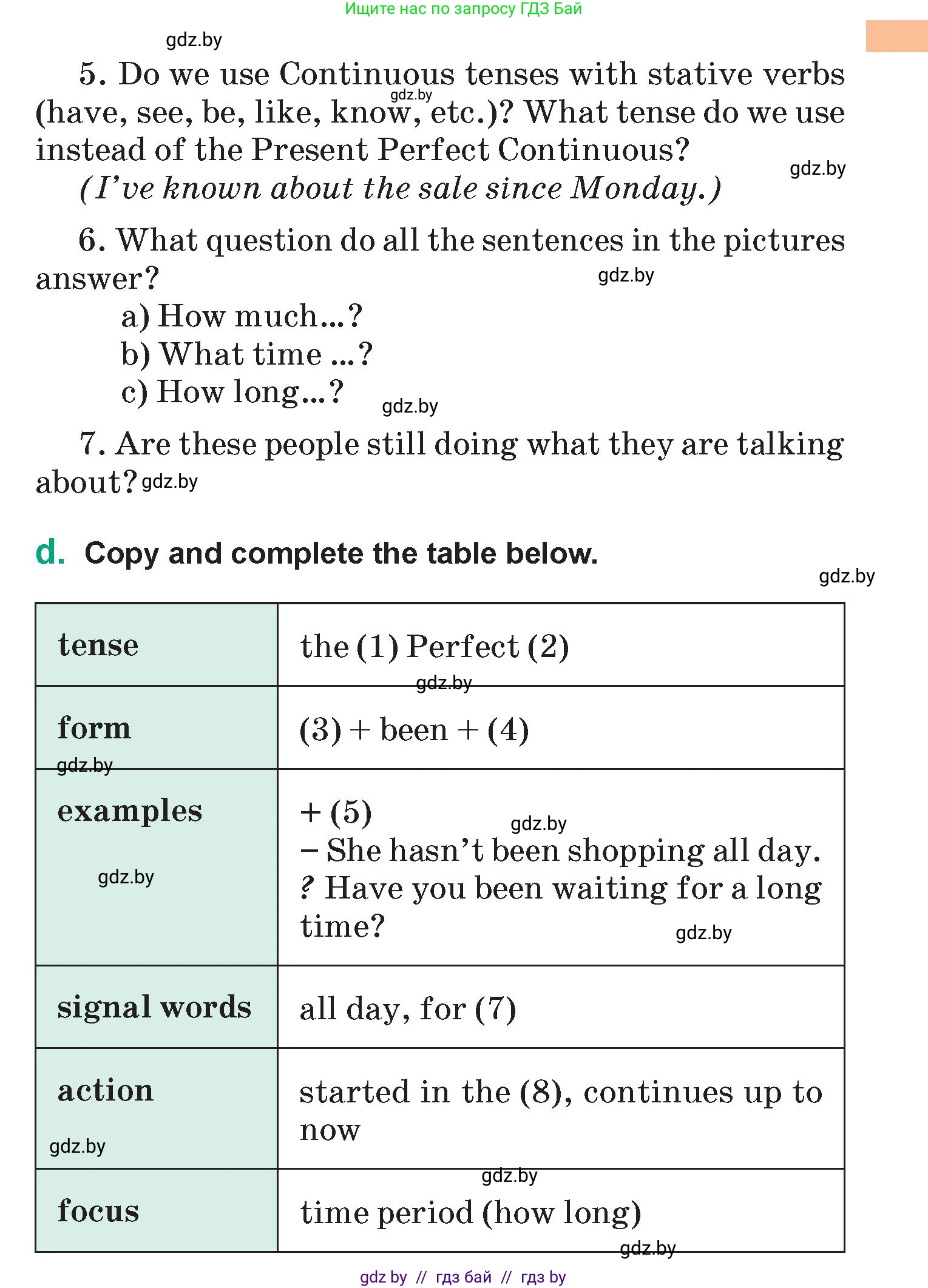Английский язык (english), 7 класс Учебник (Student's book), авторы: Демченко Наталья Валентиновна, Севрюкова Татьяна Юрьевна, Юхнель Наталья Валентиновна, Наумова Елена Георгиевна, Манешина А В, Маслёнченко Н А, издательство Вышэйшая школа, Минск, 2019, оранжевого цвета, Часть ( Part) 1, страница 103, номер 3, Условие (продолжение 3)