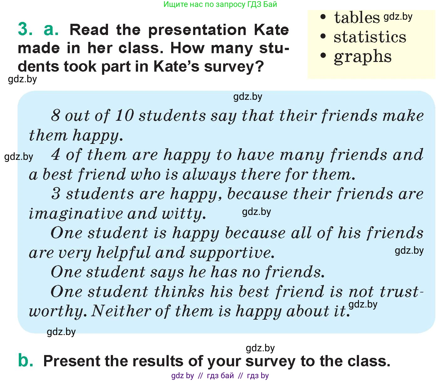 Английский язык (english), 7 класс Учебник (Student's book), авторы: Демченко Наталья Валентиновна, Севрюкова Татьяна Юрьевна, Юхнель Наталья Валентиновна, Наумова Елена Георгиевна, Манешина А В, Маслёнченко Н А, издательство Вышэйшая школа, Минск, 2019, оранжевого цвета, Часть ( Part) 1, страница 162, номер 3, Условие