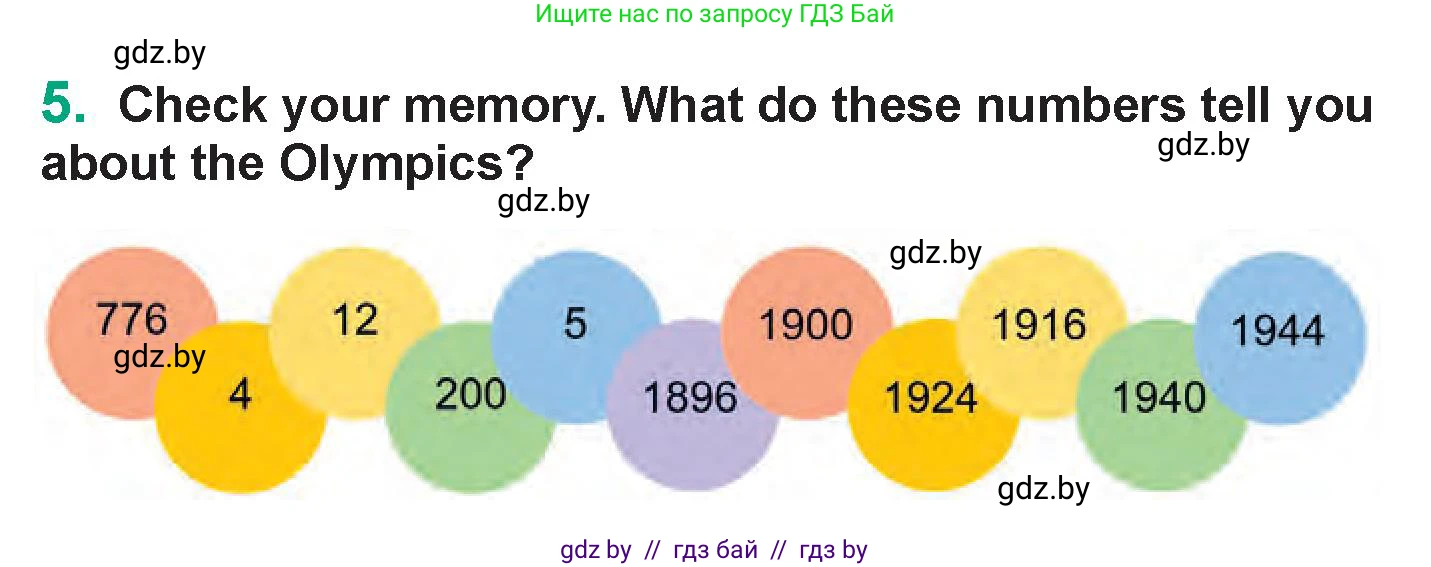 Английский язык (english), 7 класс Учебник (Student's book), авторы: Демченко Наталья Валентиновна, Севрюкова Татьяна Юрьевна, Юхнель Наталья Валентиновна, Наумова Елена Георгиевна, Манешина А В, Маслёнченко Н А, издательство Вышэйшая школа, Минск, 2019, оранжевого цвета, Часть ( Part) 2, страница 40, номер 5, Условие