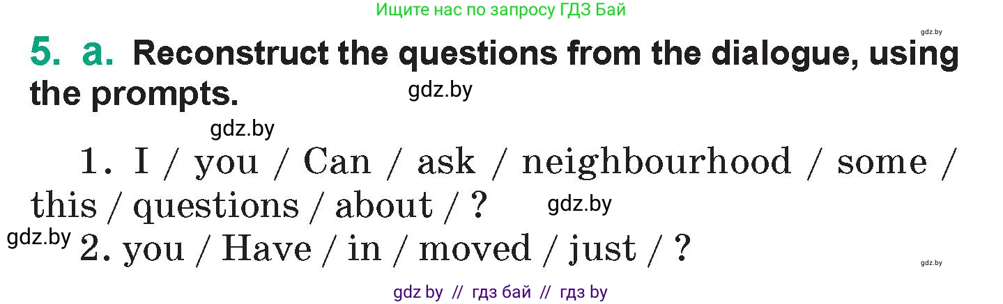 Английский язык (english), 7 класс Учебник (Student's book), авторы: Демченко Наталья Валентиновна, Севрюкова Татьяна Юрьевна, Юхнель Наталья Валентиновна, Наумова Елена Георгиевна, Манешина А В, Маслёнченко Н А, издательство Вышэйшая школа, Минск, 2019, оранжевого цвета, Часть ( Part) 2, страница 59, номер 5, Условие