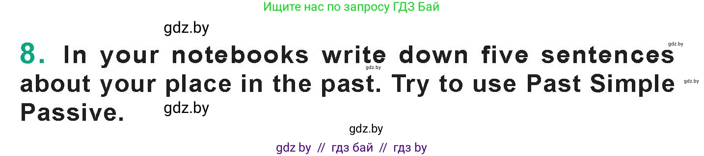 Английский язык (english), 7 класс Учебник (Student's book), авторы: Демченко Наталья Валентиновна, Севрюкова Татьяна Юрьевна, Юхнель Наталья Валентиновна, Наумова Елена Георгиевна, Манешина А В, Маслёнченко Н А, издательство Вышэйшая школа, Минск, 2019, оранжевого цвета, Часть ( Part) 2, страница 66, номер 8, Условие