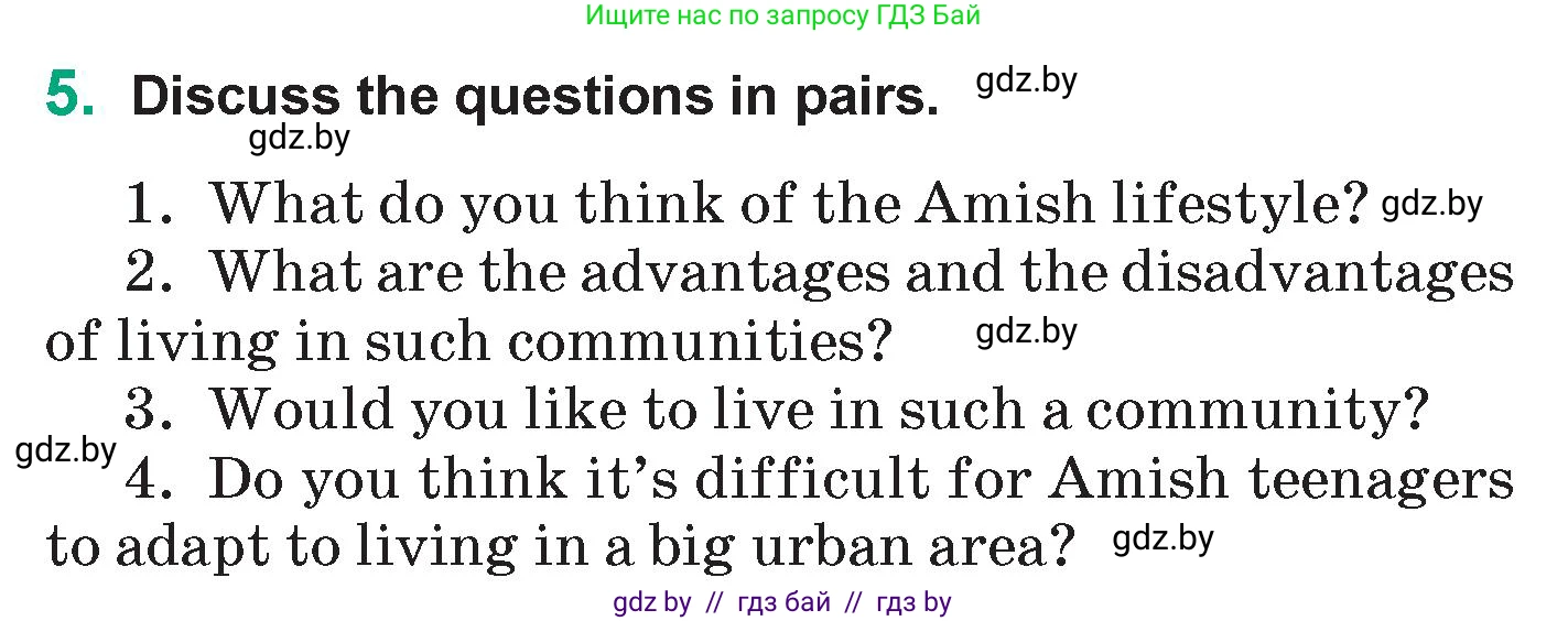 Английский язык (english), 7 класс Учебник (Student's book), авторы: Демченко Наталья Валентиновна, Севрюкова Татьяна Юрьевна, Юхнель Наталья Валентиновна, Наумова Елена Георгиевна, Манешина А В, Маслёнченко Н А, издательство Вышэйшая школа, Минск, 2019, оранжевого цвета, Часть ( Part) 2, страница 86, номер 5, Условие