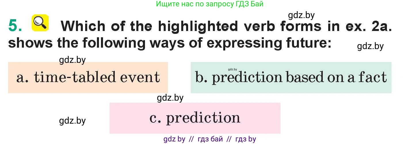 Английский язык (english), 7 класс Учебник (Student's book), авторы: Демченко Наталья Валентиновна, Севрюкова Татьяна Юрьевна, Юхнель Наталья Валентиновна, Наумова Елена Георгиевна, Манешина А В, Маслёнченко Н А, издательство Вышэйшая школа, Минск, 2019, оранжевого цвета, Часть ( Part) 2, страница 107, номер 5, Условие