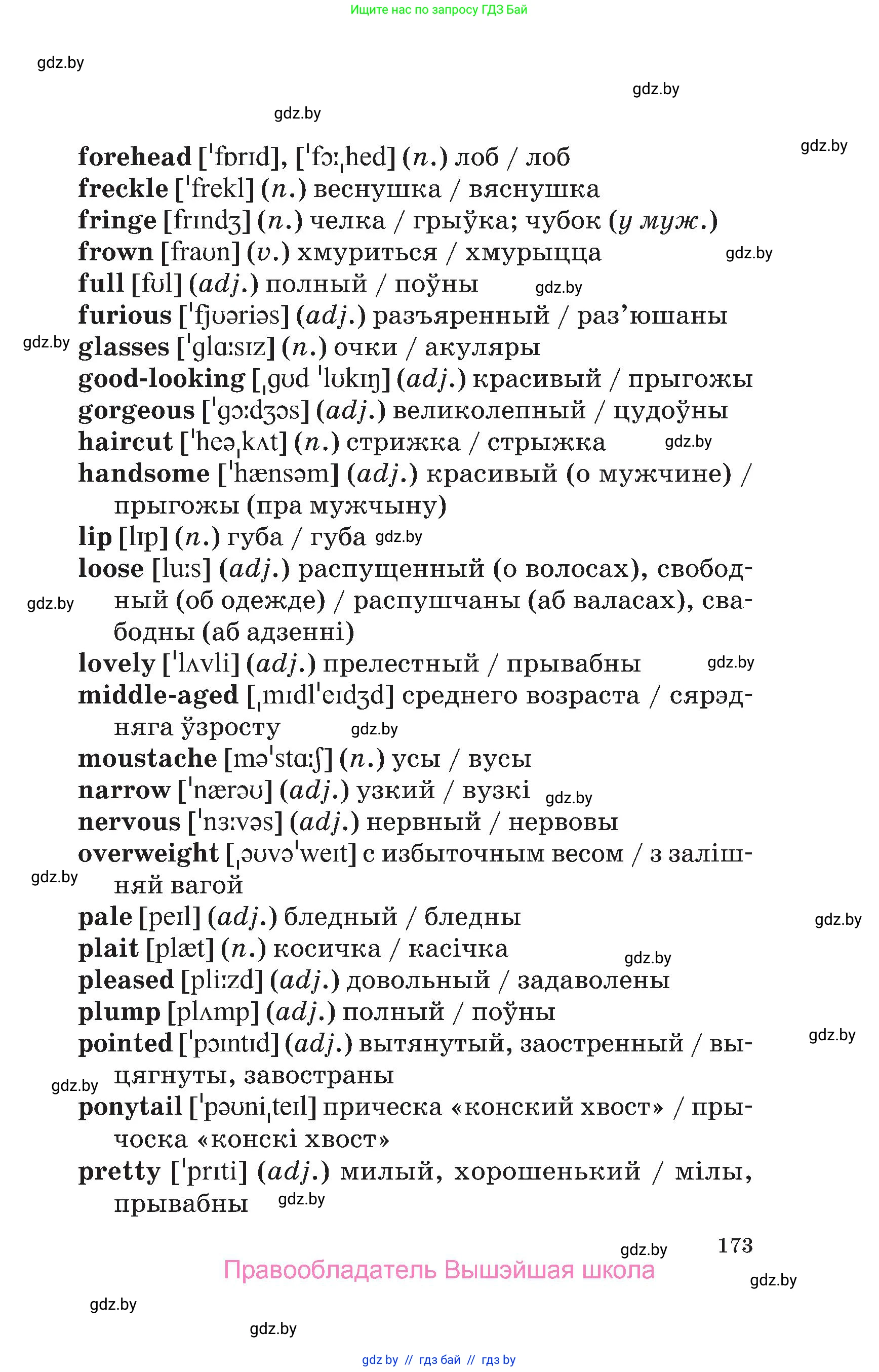 Английский язык (english), 7 класс Учебник (Student's book), авторы: Демченко Наталья Валентиновна, Севрюкова Татьяна Юрьевна, Юхнель Наталья Валентиновна, Наумова Елена Георгиевна, Манешина А В, Маслёнченко Н А, издательство Вышэйшая школа, Минск, 2019, оранжевого цвета, страница 173