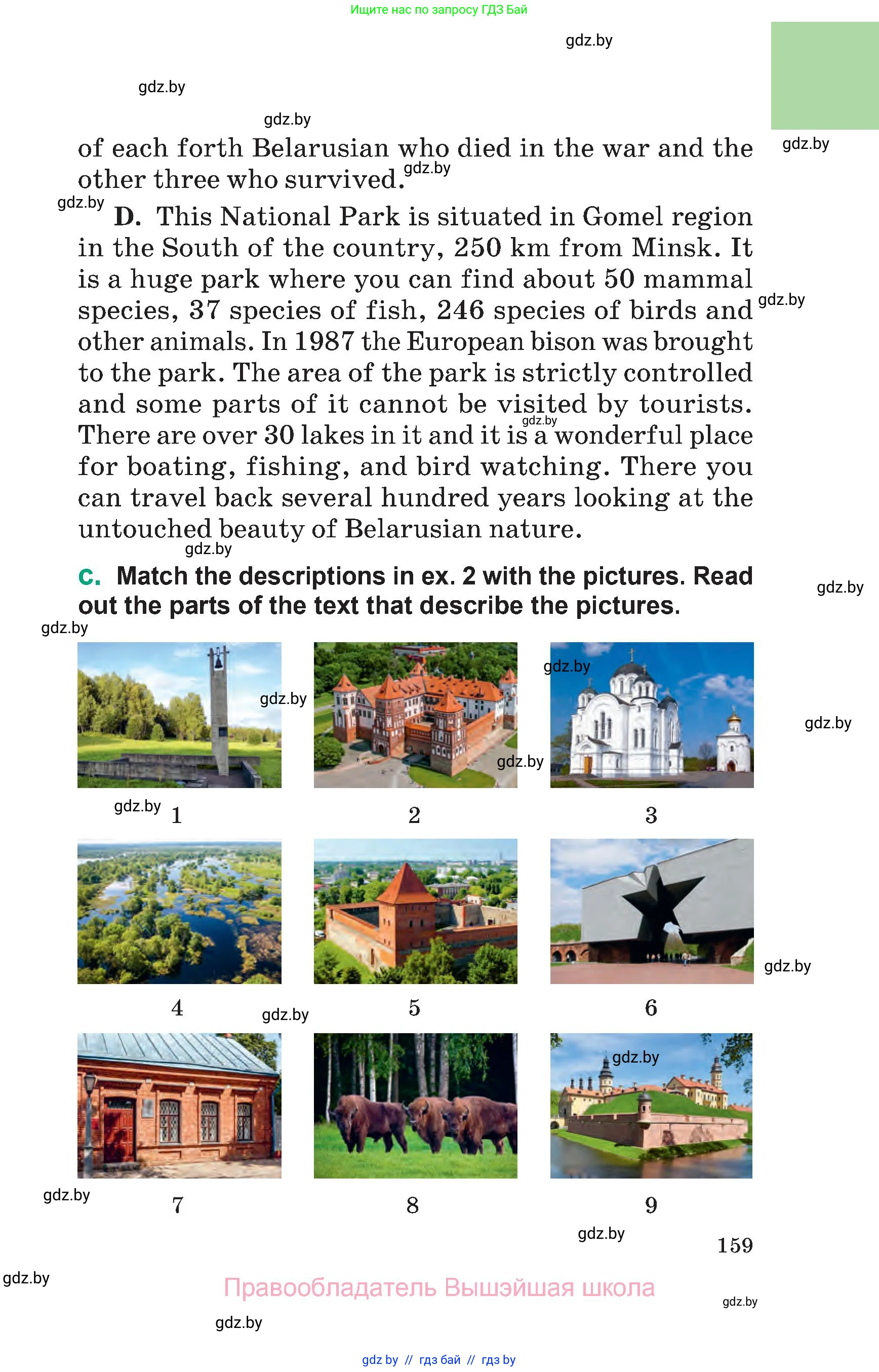 Английский язык (english), 7 класс Учебник (Student's book), авторы: Демченко Наталья Валентиновна, Севрюкова Татьяна Юрьевна, Юхнель Наталья Валентиновна, Наумова Елена Георгиевна, Манешина А В, Маслёнченко Н А, издательство Вышэйшая школа, Минск, 2019, оранжевого цвета, страница 159