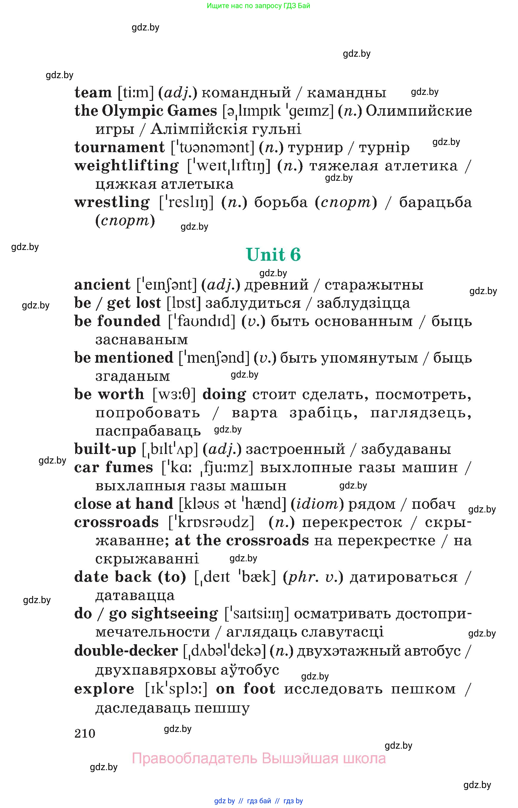 Английский язык (english), 7 класс Учебник (Student's book), авторы: Демченко Наталья Валентиновна, Севрюкова Татьяна Юрьевна, Юхнель Наталья Валентиновна, Наумова Елена Георгиевна, Манешина А В, Маслёнченко Н А, издательство Вышэйшая школа, Минск, 2019, оранжевого цвета, страница 210