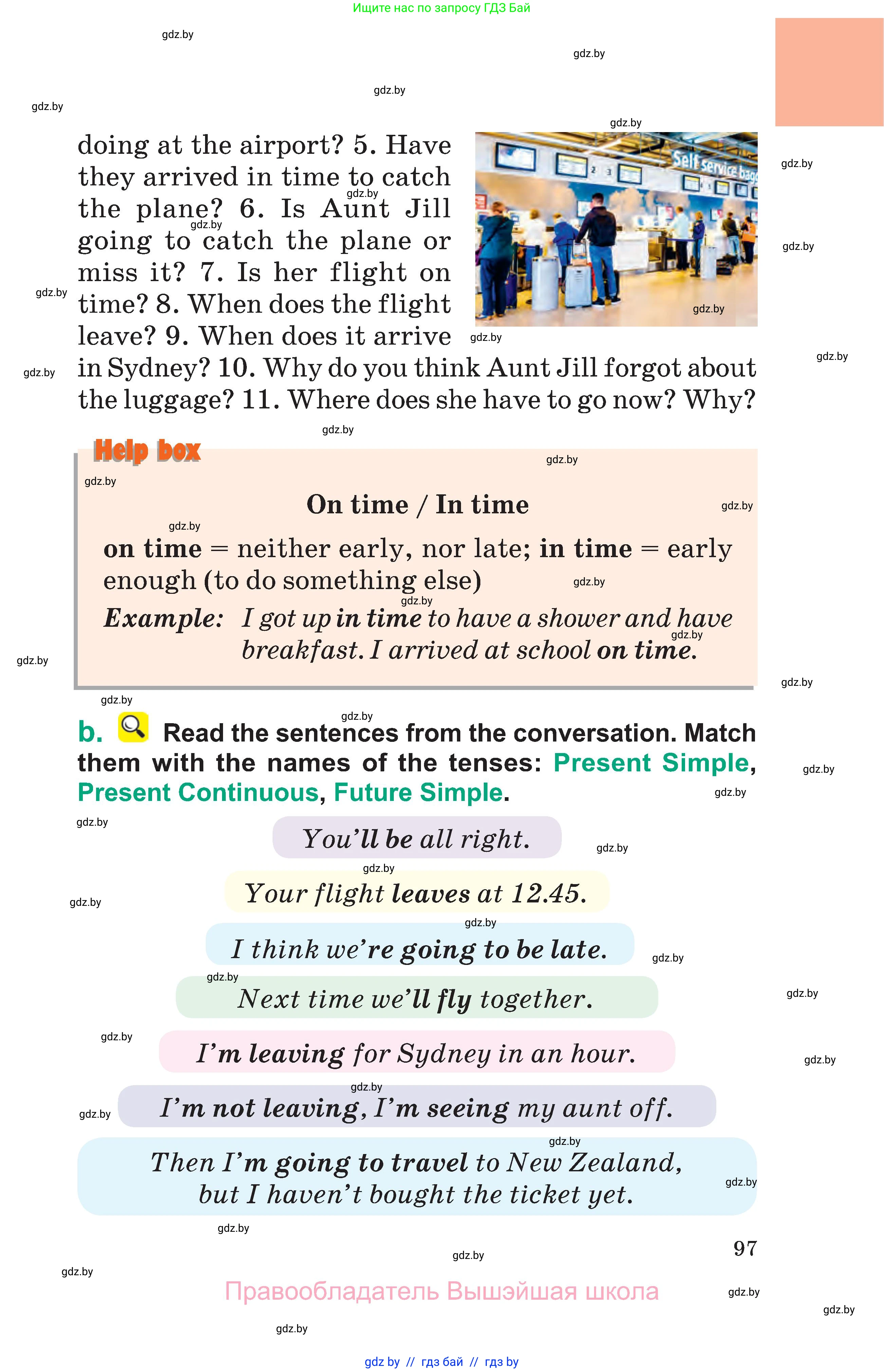 Английский язык (english), 7 класс Учебник (Student's book), авторы: Демченко Наталья Валентиновна, Севрюкова Татьяна Юрьевна, Юхнель Наталья Валентиновна, Наумова Елена Георгиевна, Манешина А В, Маслёнченко Н А, издательство Вышэйшая школа, Минск, 2019, оранжевого цвета, страница 97