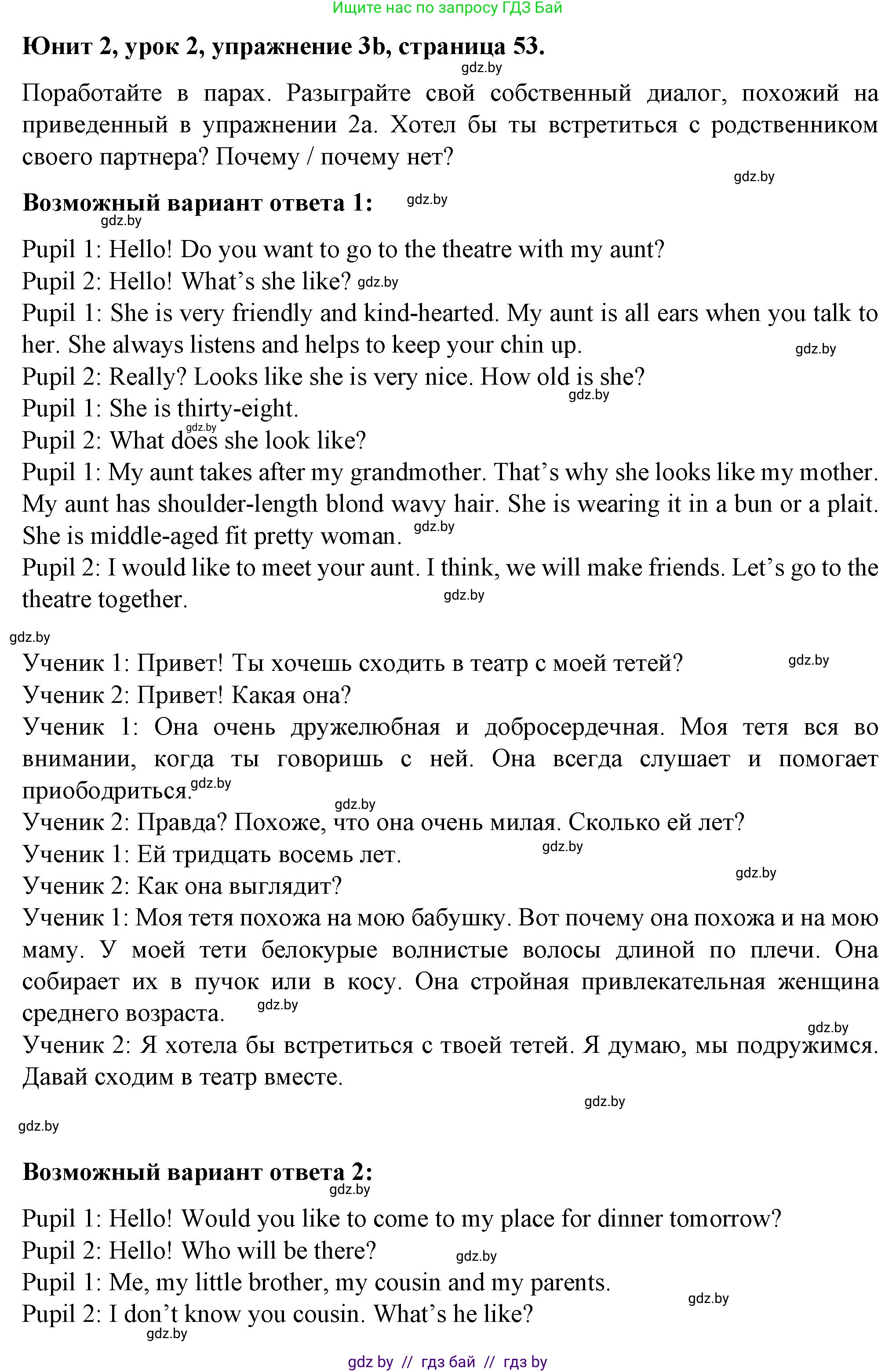 Английский язык (english), 7 класс Учебник (Student's book), авторы: Демченко Наталья Валентиновна, Севрюкова Татьяна Юрьевна, Юхнель Наталья Валентиновна, Наумова Елена Георгиевна, Манешина А В, Маслёнченко Н А, издательство Вышэйшая школа, Минск, 2019, оранжевого цвета, Часть ( Part) 1, страница 53, номер 3, Решение (продолжение 3)