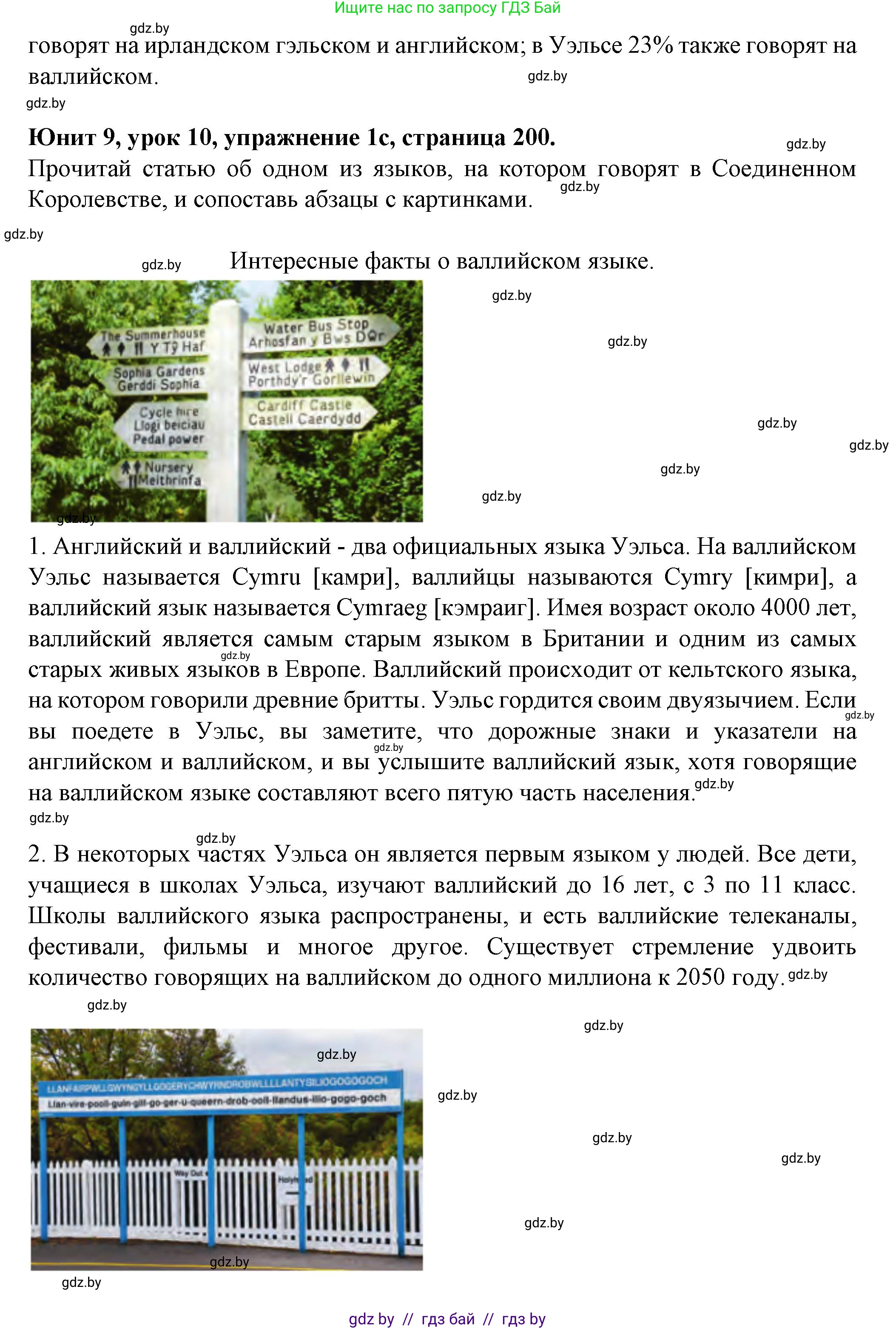 Английский язык (english), 7 класс Учебник (Student's book), авторы: Демченко Наталья Валентиновна, Севрюкова Татьяна Юрьевна, Юхнель Наталья Валентиновна, Наумова Елена Георгиевна, Манешина А В, Маслёнченко Н А, издательство Вышэйшая школа, Минск, 2019, оранжевого цвета, Часть ( Part) 2, страница 199, номер 1, Решение (продолжение 2)