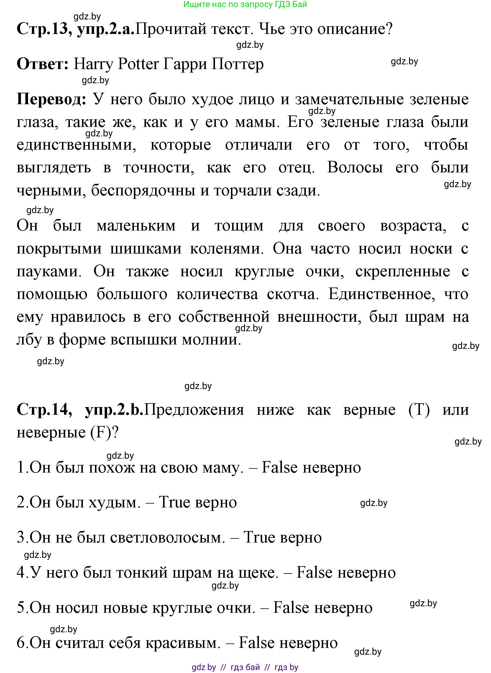 Английский язык (english), 7 класс практикум (activity book ), авторы: Юхнель Наталья Валентиновна, Наумова Елена Георгиевна, Демченко Наталья Валентиновна, Романчук Вероника Романовна, Гуськов А Л, Волков Андрей Валерьевич, издательство Аверсэв, Минск, 2023, Часть ( Part) 1, страница 13, номер 2, Решение