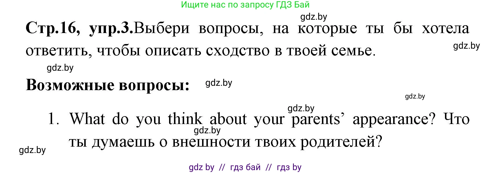 Английский язык (english), 7 класс практикум (activity book ), авторы: Юхнель Наталья Валентиновна, Наумова Елена Георгиевна, Демченко Наталья Валентиновна, Романчук Вероника Романовна, Гуськов А Л, Волков Андрей Валерьевич, издательство Аверсэв, Минск, 2023, Часть ( Part) 1, страница 16, номер 3, Решение