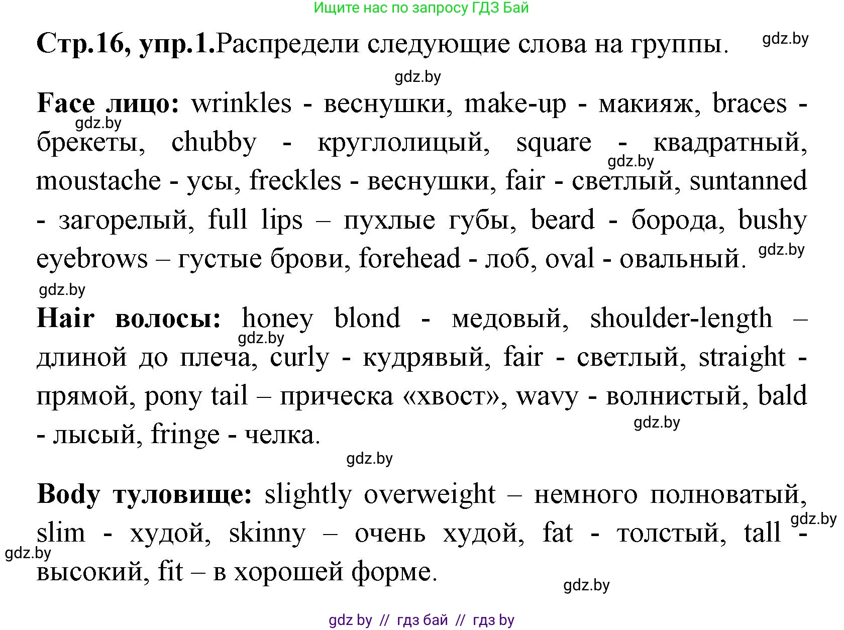 Английский язык (english), 7 класс практикум (activity book ), авторы: Юхнель Наталья Валентиновна, Наумова Елена Георгиевна, Демченко Наталья Валентиновна, Романчук Вероника Романовна, Гуськов А Л, Волков Андрей Валерьевич, издательство Аверсэв, Минск, 2023, Часть ( Part) 1, страница 16, номер 1, Решение