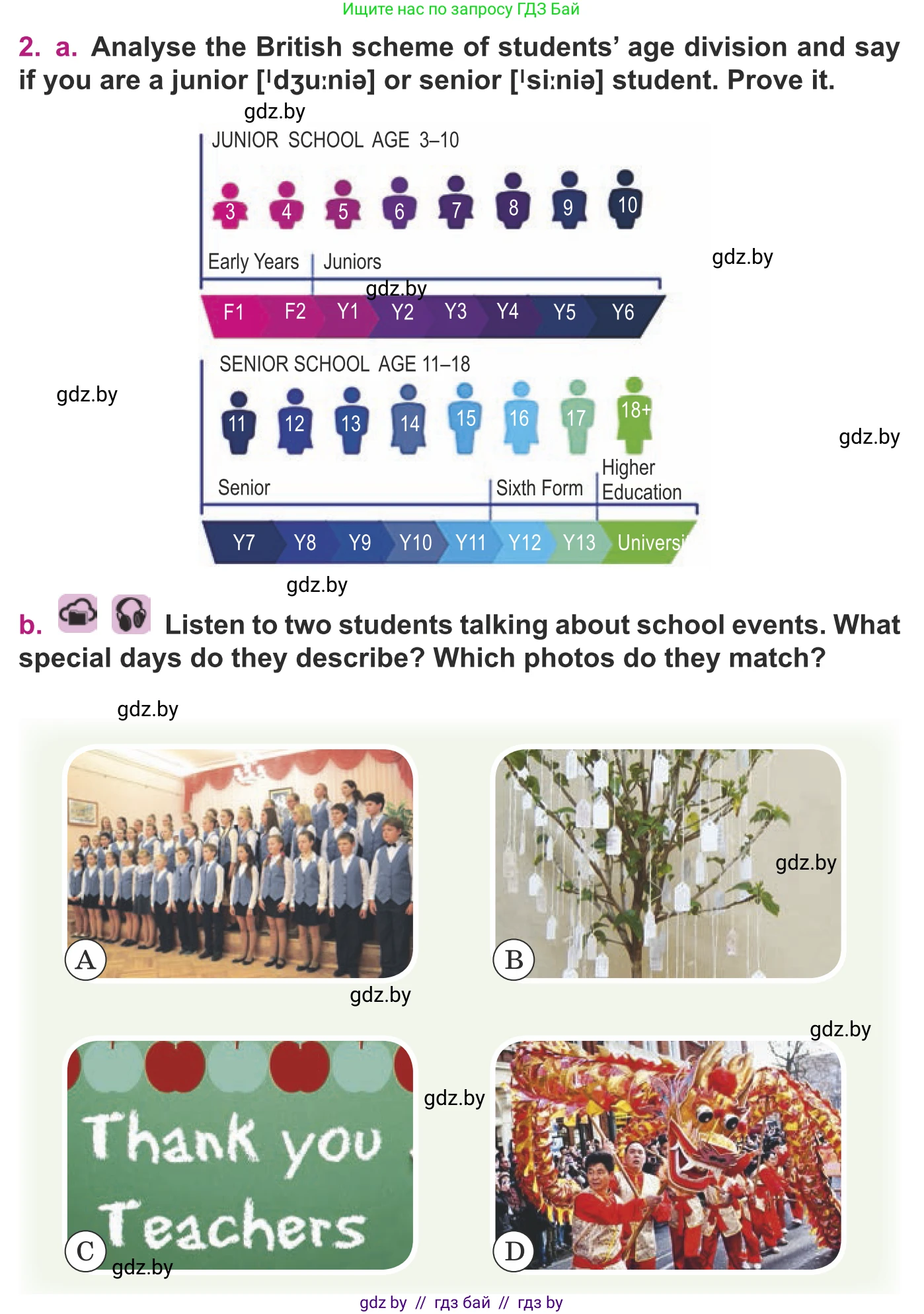 Английский язык (english), 8 класс Учебник, авторы: Демченко Наталья Валентиновна, Севрюкова Татьяна Юрьевна, Наумова Елена Георгиевна, Рыбалко О Н, Манешина А В, Маслёнченко Н А, Бушуева Эдите Владиславовна, издательство Вышэйшая школа, Минск, 2020, розового цвета, Часть ( Part) 1, страница 28, номер 2, Условие