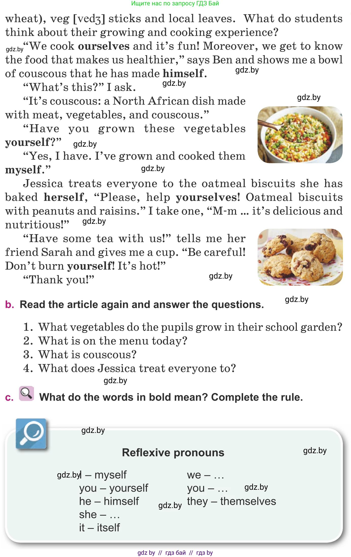 Английский язык (english), 8 класс Учебник, авторы: Демченко Наталья Валентиновна, Севрюкова Татьяна Юрьевна, Наумова Елена Георгиевна, Рыбалко О Н, Манешина А В, Маслёнченко Н А, Бушуева Эдите Владиславовна, издательство Вышэйшая школа, Минск, 2020, розового цвета, Часть ( Part) 1, страница 56, номер 2, Условие (продолжение 2)