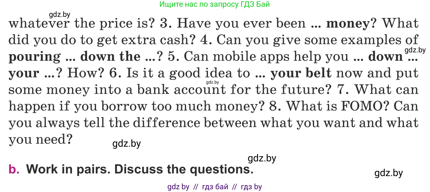 Английский язык (english), 8 класс Учебник, авторы: Демченко Наталья Валентиновна, Севрюкова Татьяна Юрьевна, Наумова Елена Георгиевна, Рыбалко О Н, Манешина А В, Маслёнченко Н А, Бушуева Эдите Владиславовна, издательство Вышэйшая школа, Минск, 2020, розового цвета, Часть ( Part) 1, страница 97, номер 5, Условие (продолжение 2)