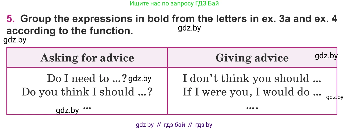 Английский язык (english), 8 класс Учебник, авторы: Демченко Наталья Валентиновна, Севрюкова Татьяна Юрьевна, Наумова Елена Георгиевна, Рыбалко О Н, Манешина А В, Маслёнченко Н А, Бушуева Эдите Владиславовна, издательство Вышэйшая школа, Минск, 2020, розового цвета, Часть ( Part) 1, страница 111, номер 5, Условие