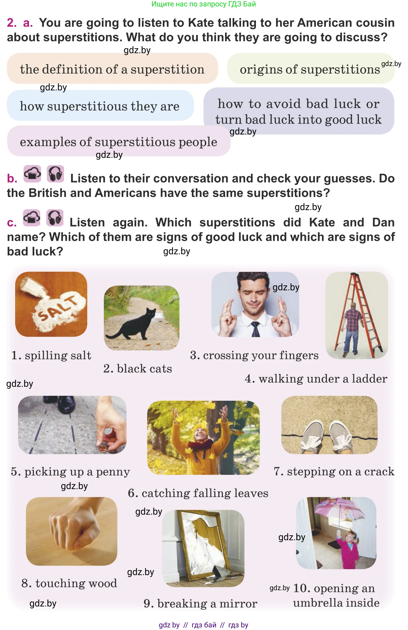 Английский язык (english), 8 класс Учебник, авторы: Демченко Наталья Валентиновна, Севрюкова Татьяна Юрьевна, Наумова Елена Георгиевна, Рыбалко О Н, Манешина А В, Маслёнченко Н А, Бушуева Эдите Владиславовна, издательство Вышэйшая школа, Минск, 2020, розового цвета, Часть ( Part) 2, страница 25, номер 2, Условие