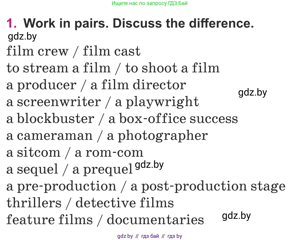 Английский язык (english), 8 класс Учебник, авторы: Демченко Наталья Валентиновна, Севрюкова Татьяна Юрьевна, Наумова Елена Георгиевна, Рыбалко О Н, Манешина А В, Маслёнченко Н А, Бушуева Эдите Владиславовна, издательство Вышэйшая школа, Минск, 2020, розового цвета, Часть ( Part) 2, страница 159, номер 1, Условие