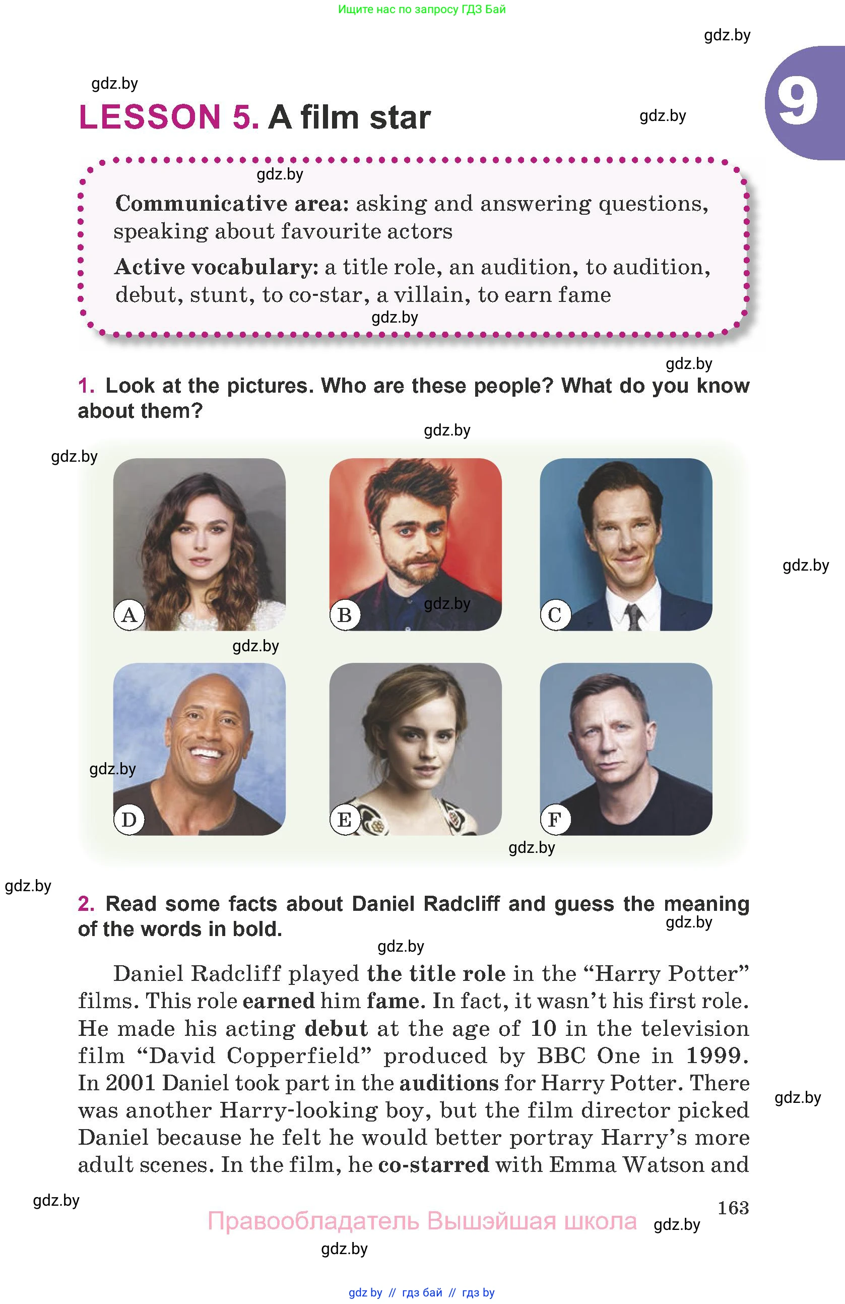 Английский язык (english), 8 класс Учебник, авторы: Демченко Наталья Валентиновна, Севрюкова Татьяна Юрьевна, Наумова Елена Георгиевна, Рыбалко О Н, Манешина А В, Маслёнченко Н А, Бушуева Эдите Владиславовна, издательство Вышэйшая школа, Минск, 2020, розового цвета, Часть ( Part) 2, страница 163