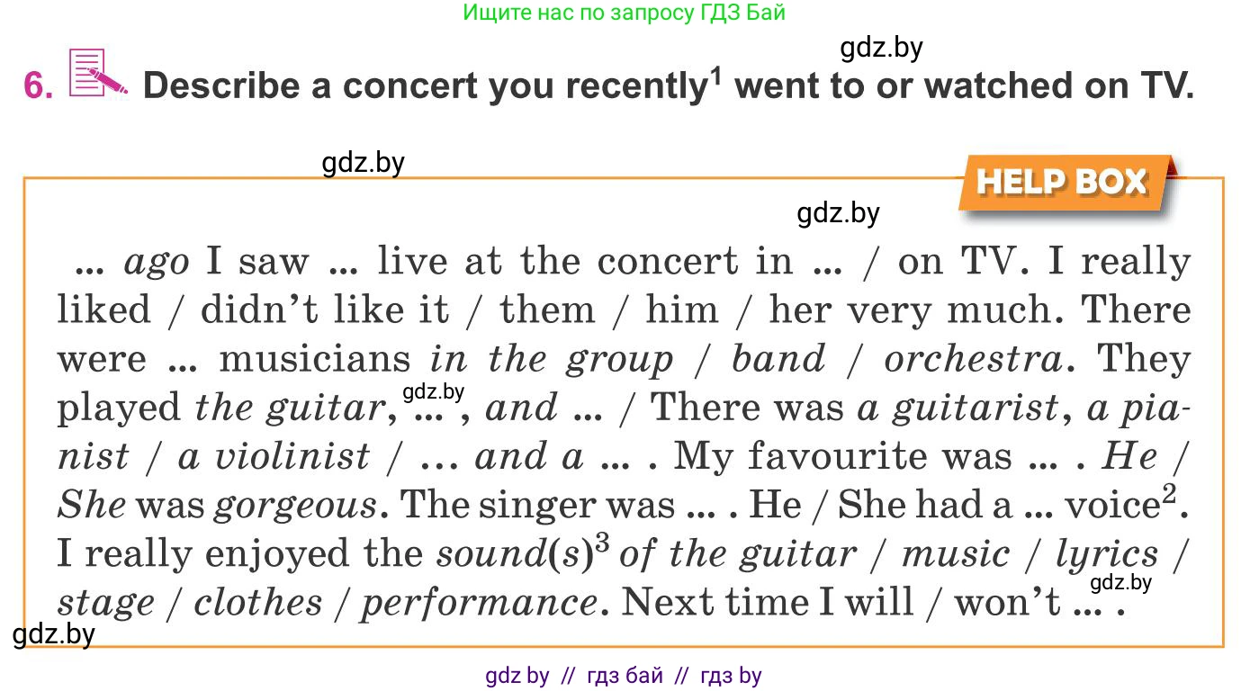 Английский язык (english), 8 класс Учебник, авторы: Лапицкая Людмила Михайловна (Lapitskaya Ludmila), Демченко Наталья Валентиновна, Калишевич Алла Ивановна, Юхнель Наталья Валентиновна, Волков Андрей Валерьевич, Севрюкова Татьяна Юрьевна, издательство Вышэйшая школа, Минск, 2021, бирюзового цвета, страница 179, номер 6, Условие